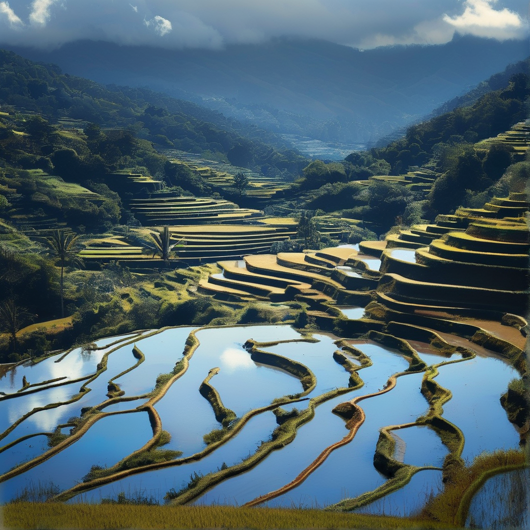 Reflections in Rice Terraces