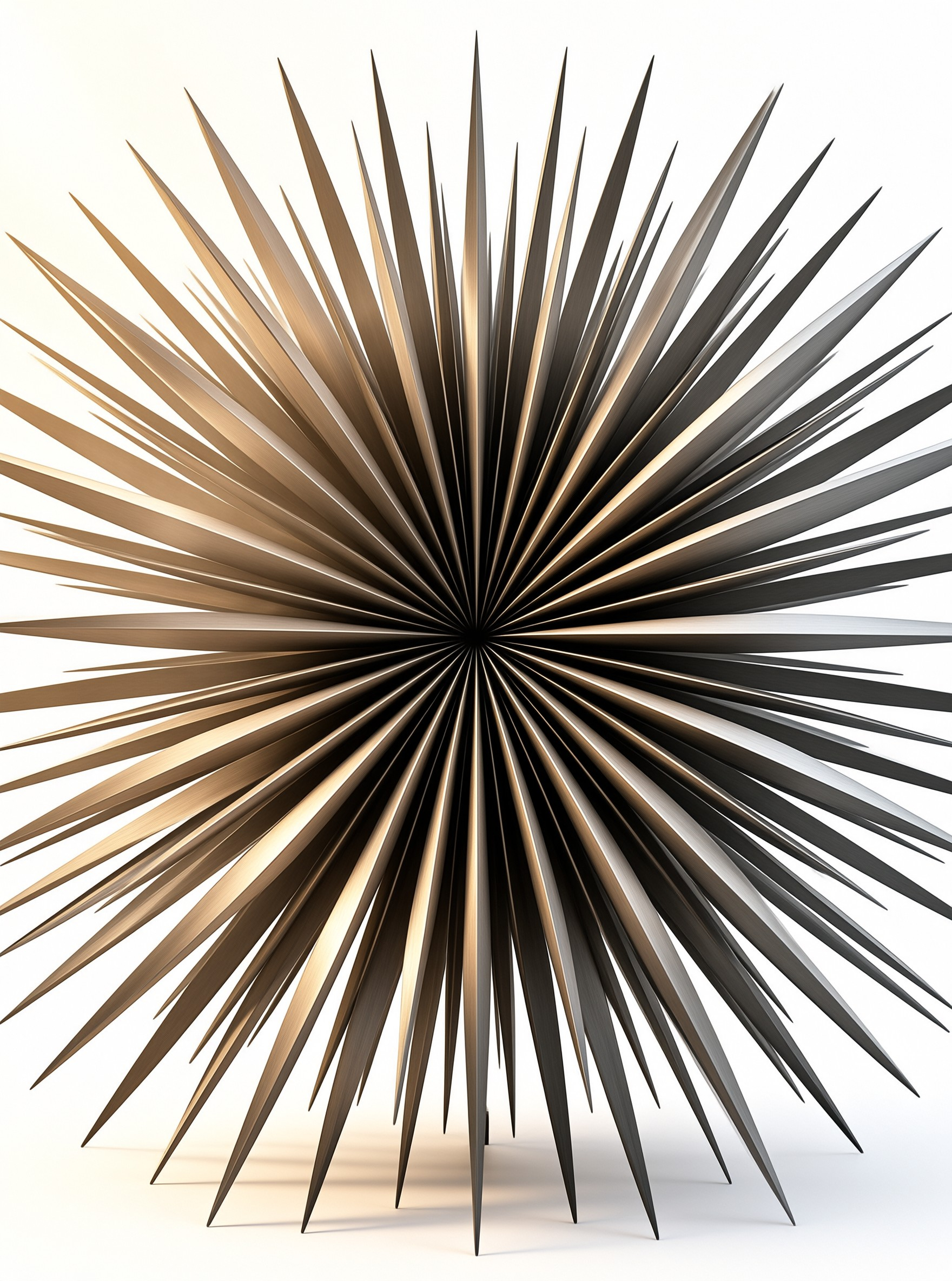 Spiky Metallic Sunburst Art