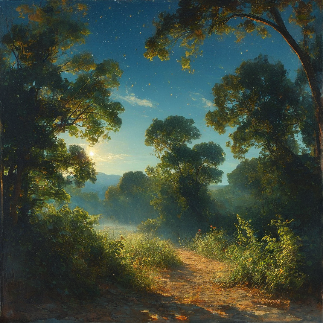 Sunlit Forest Path