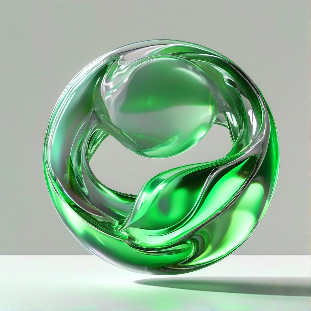 Green Glass Sphere
