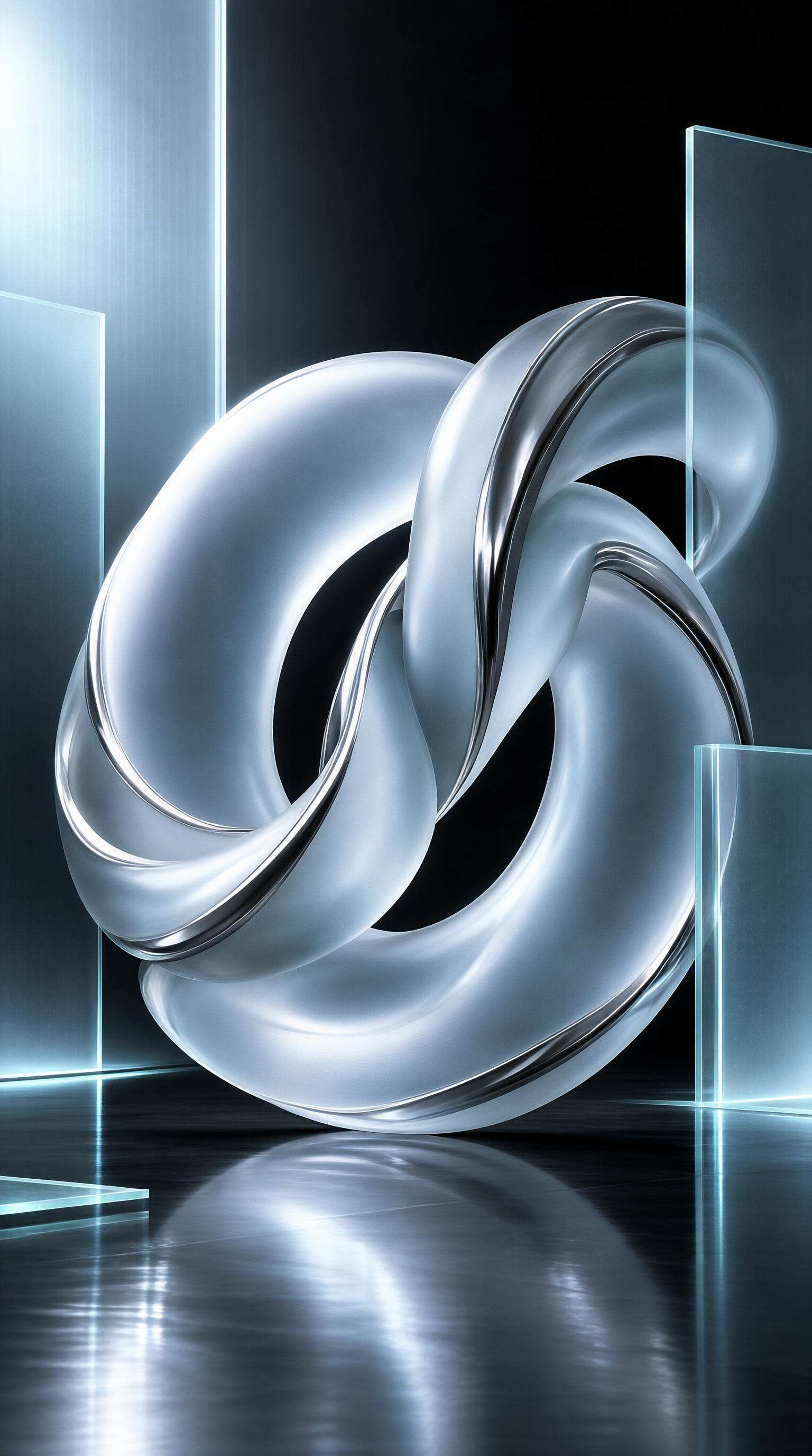 Abstract Metallic Sculpture