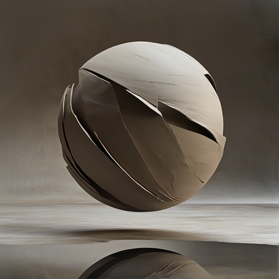Floating Cracked Sphere