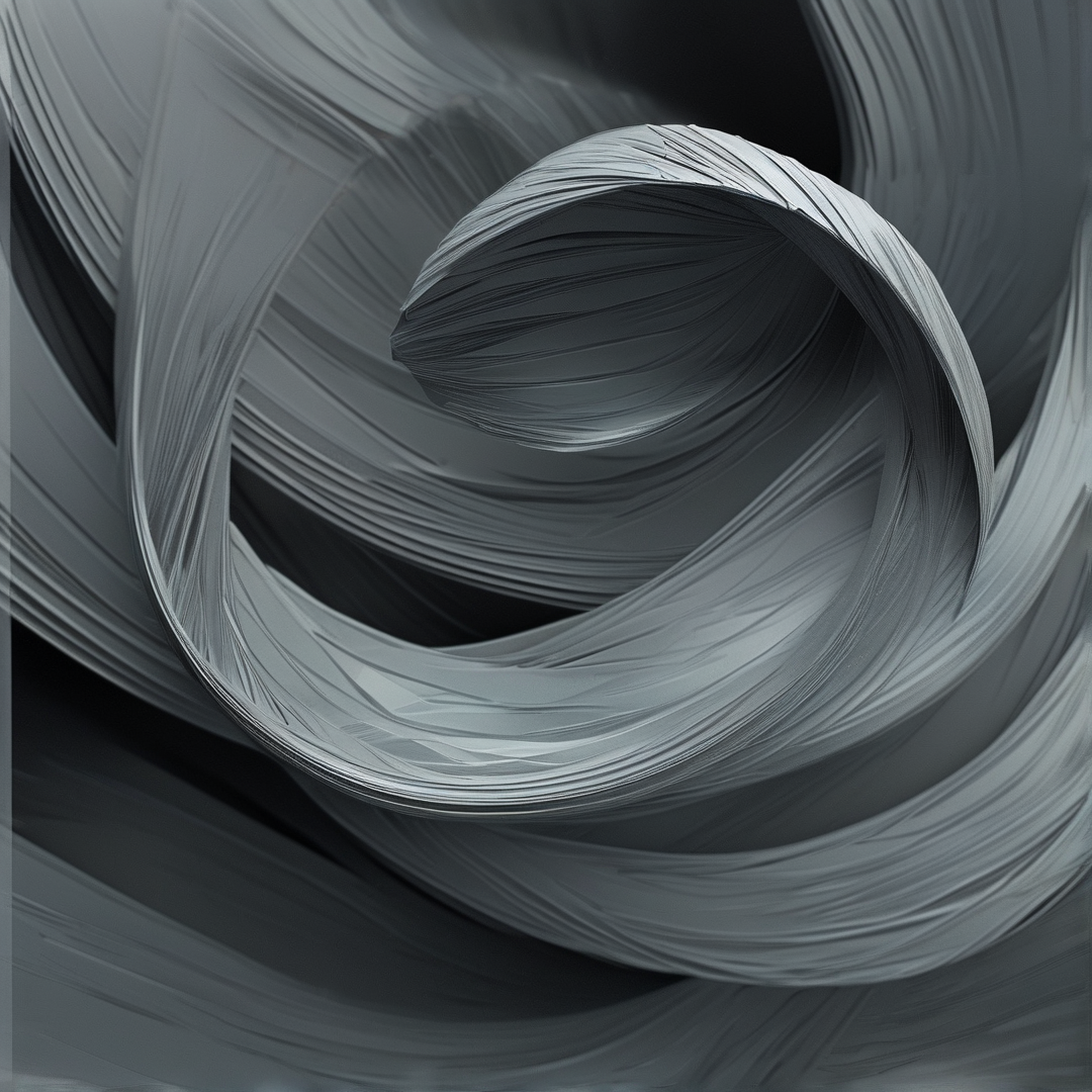 Abstract Grayscale Spiral