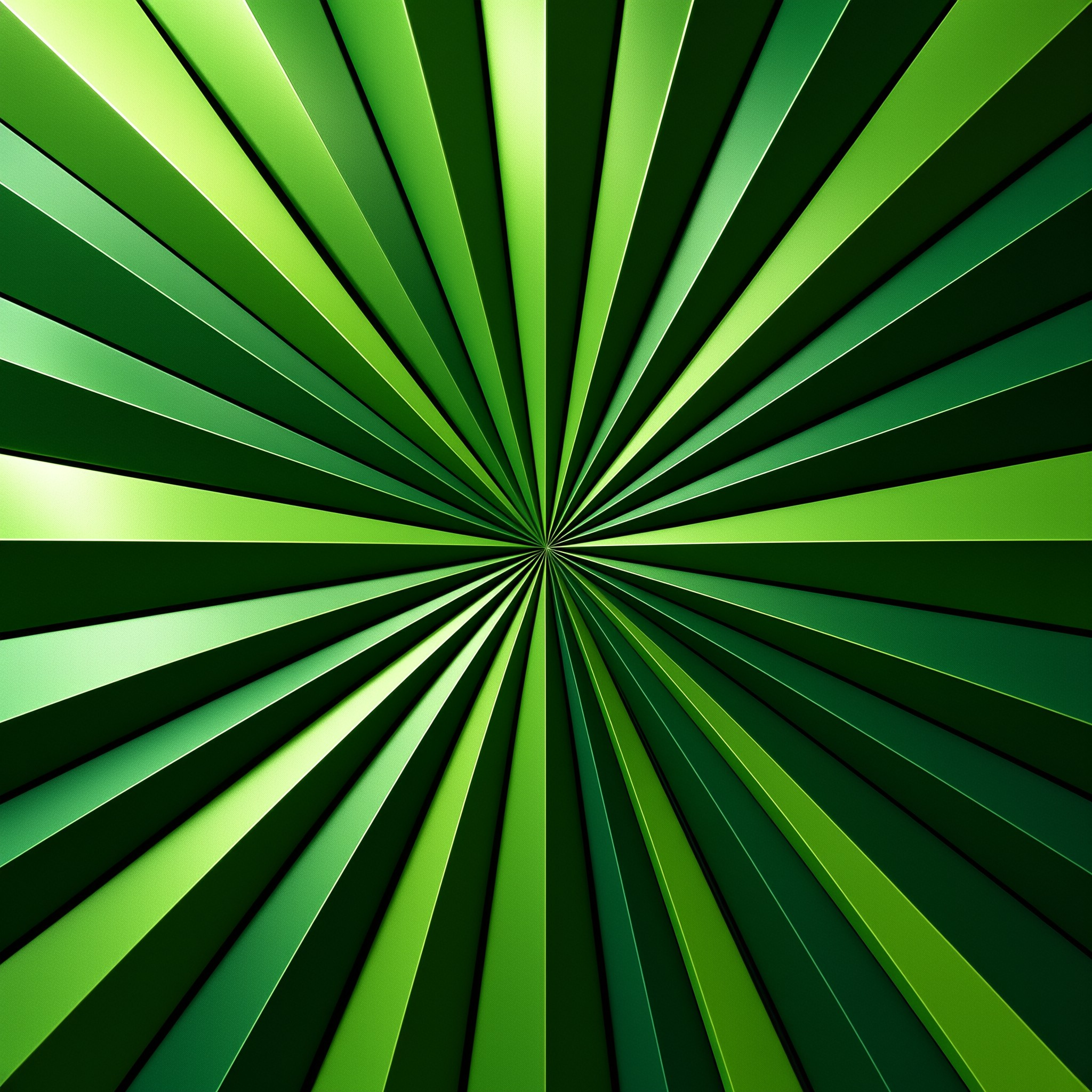 Abstract Green Rays