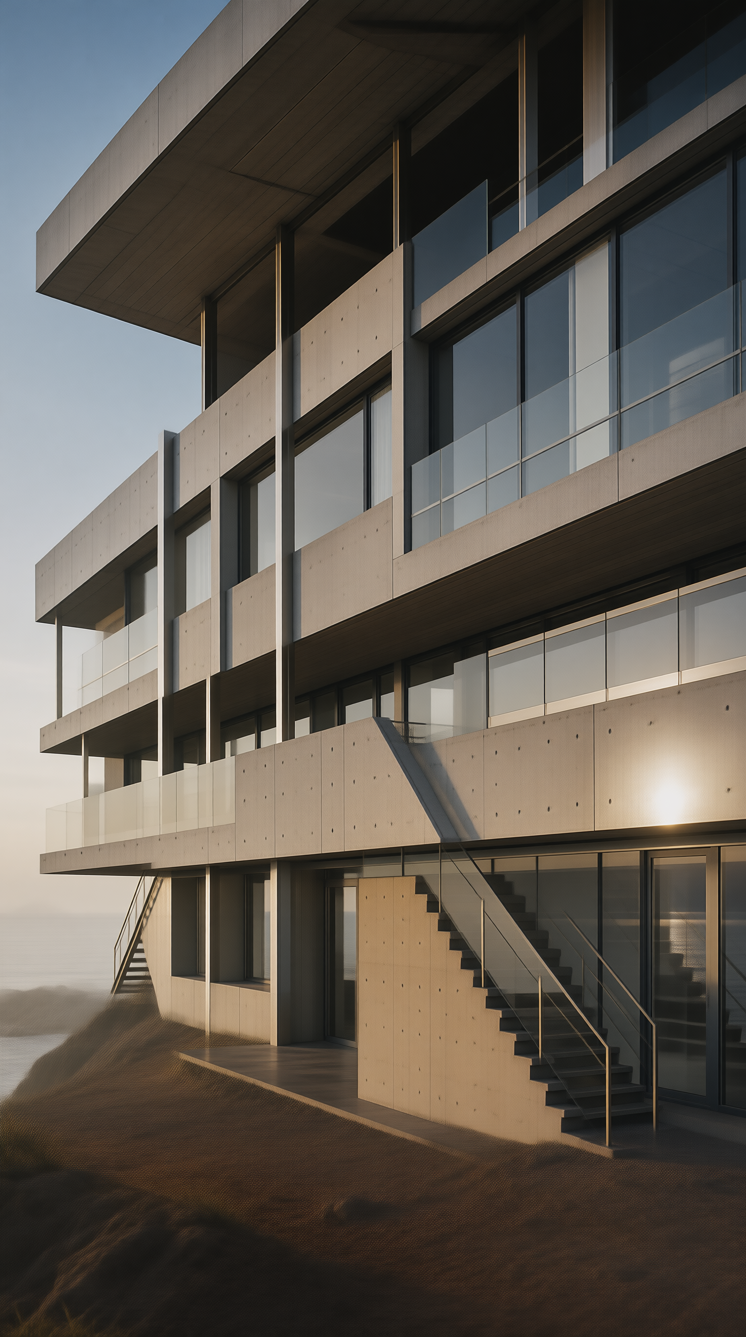 Concrete Cliff House