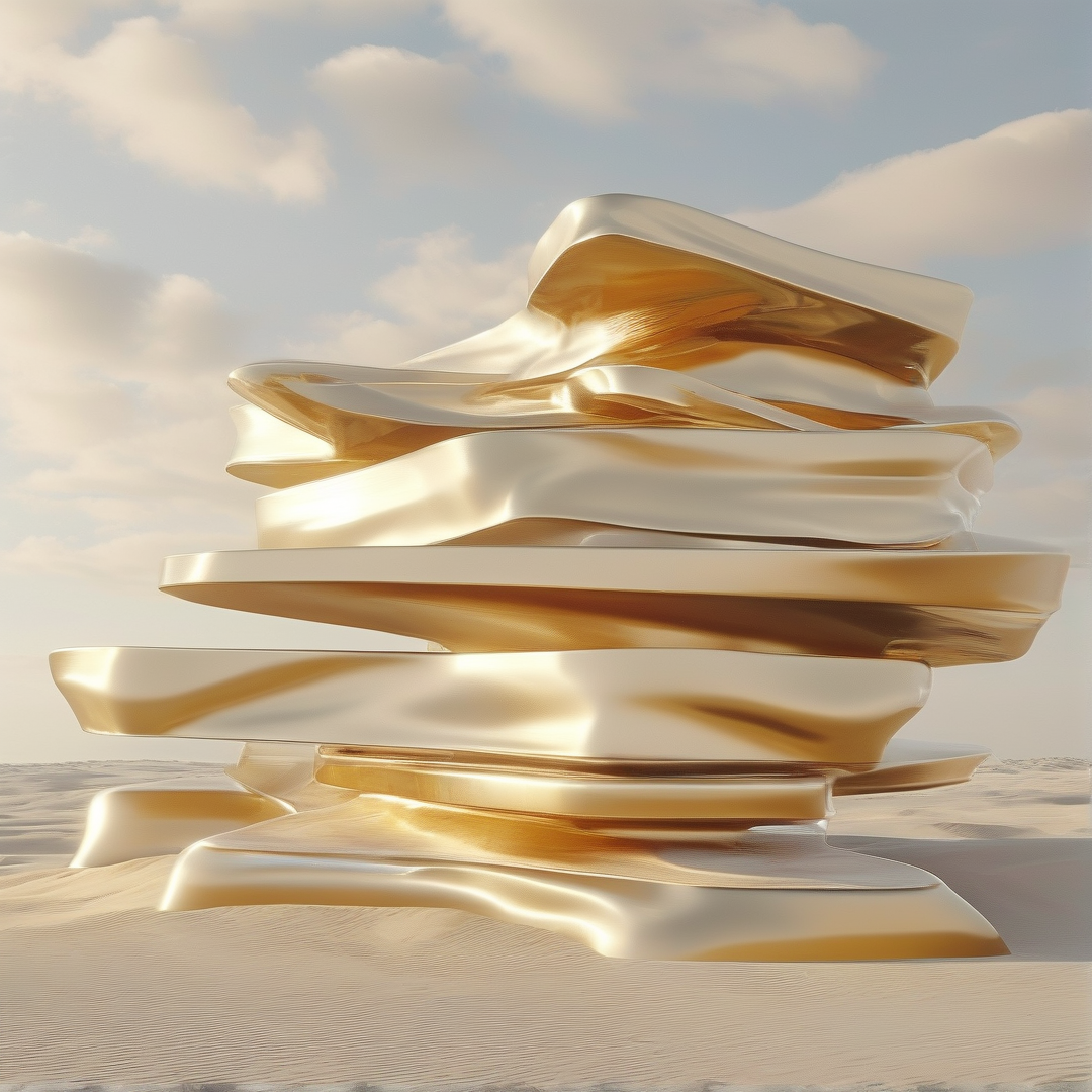 Golden Desert Sculpture