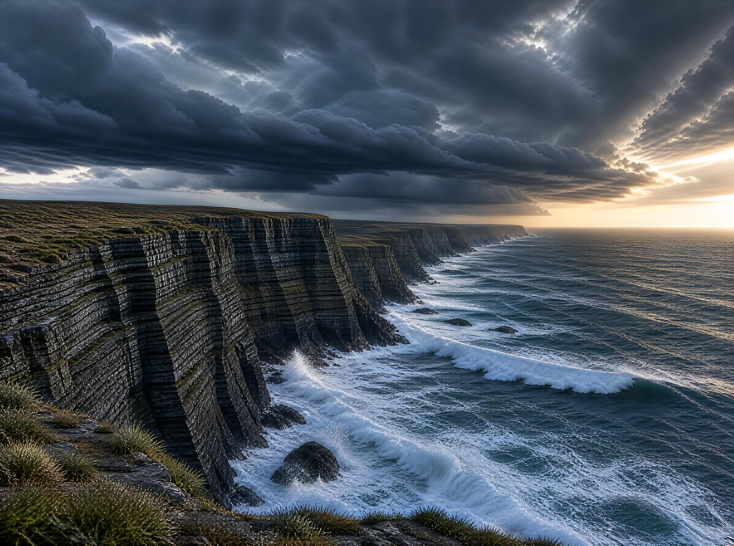 Dramatic Coastal Cliffs