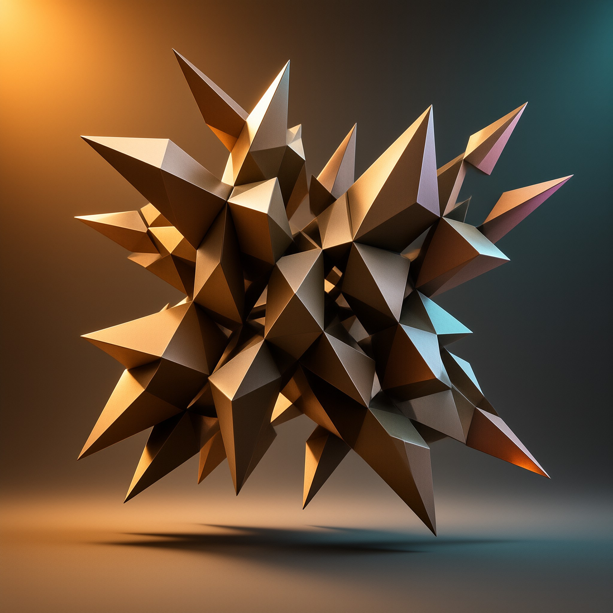 Geometric Crystal Sculpture