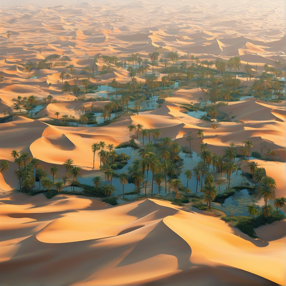 Desert Oasis Landscape