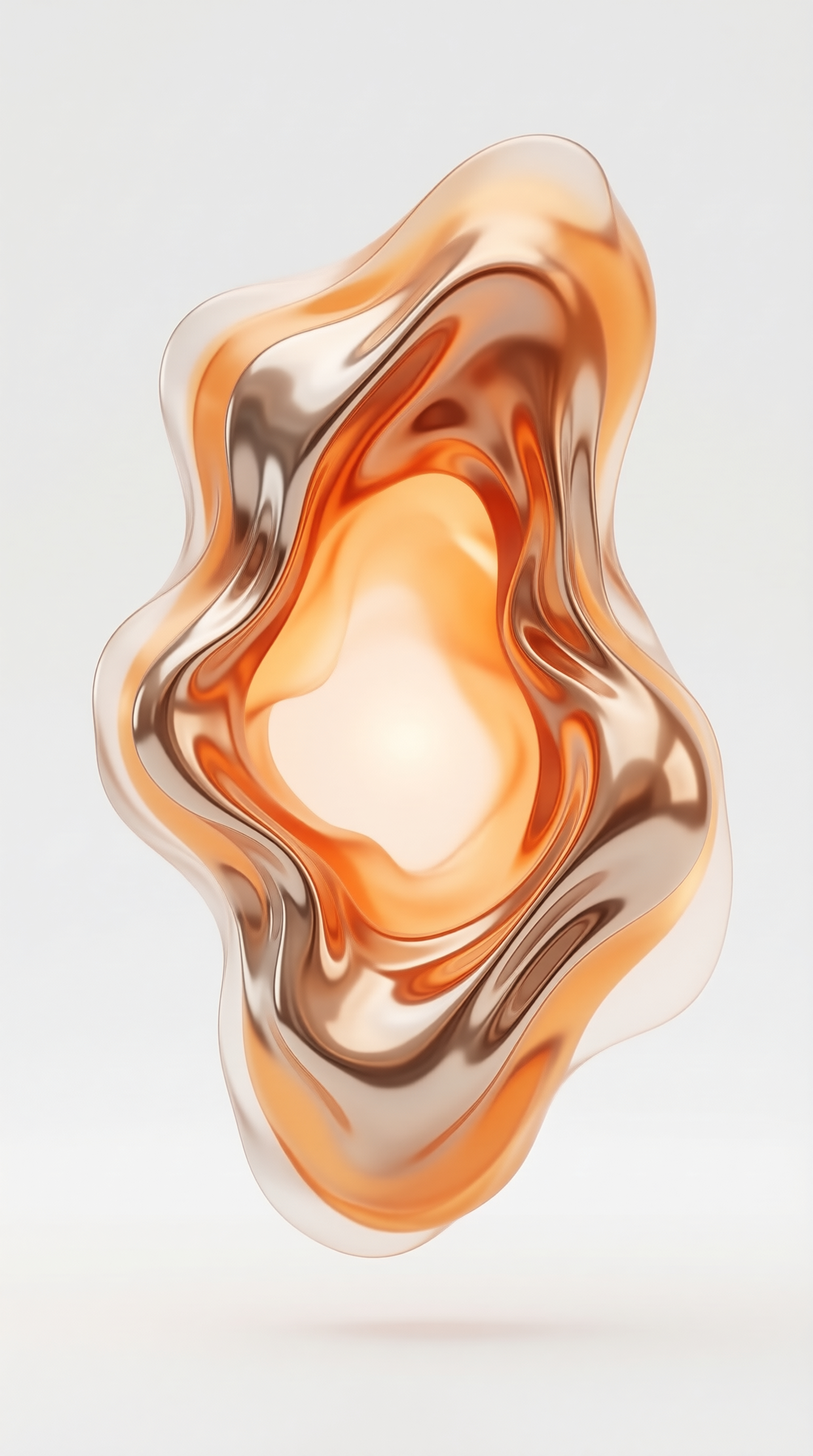 Abstract Amber Liquid Form