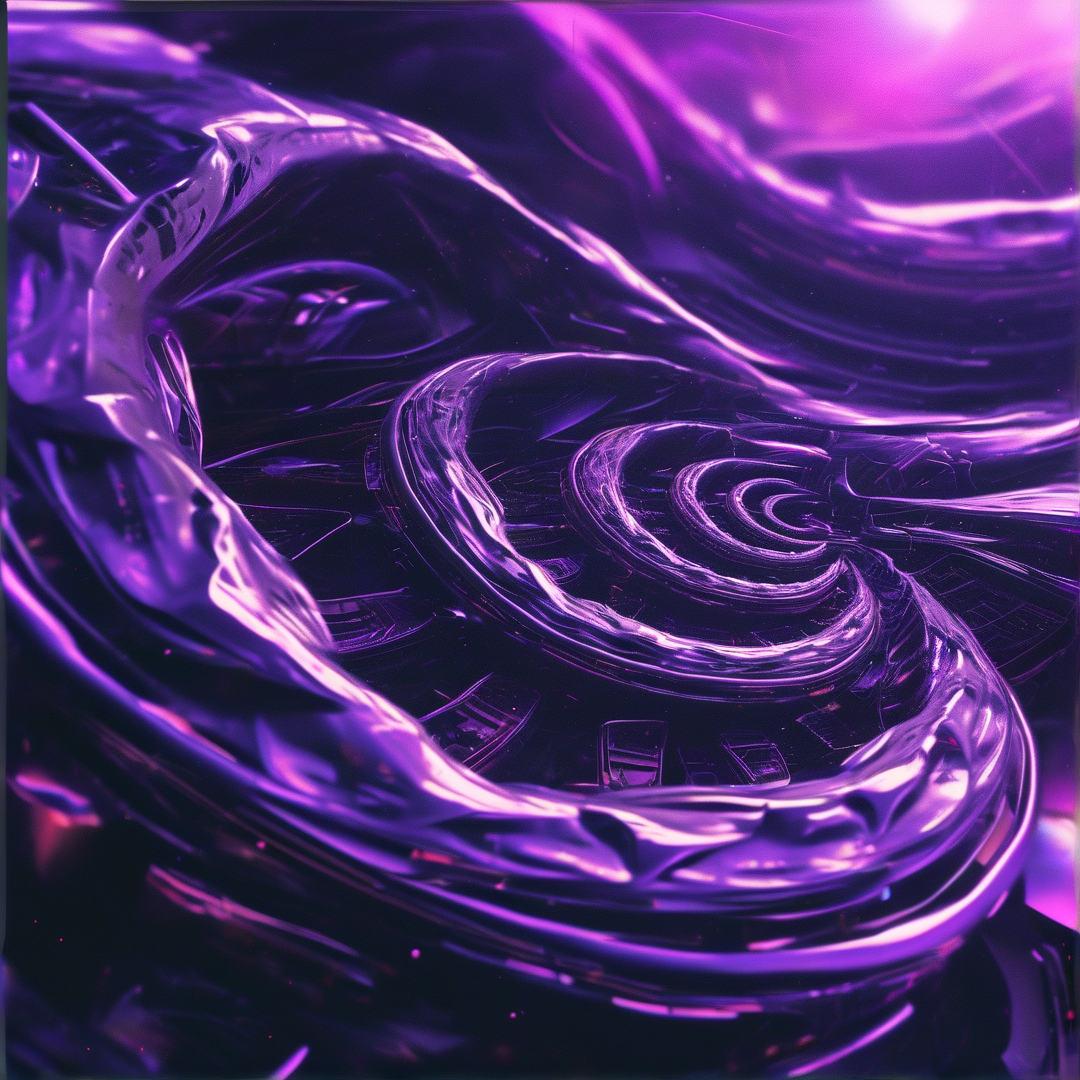 Glossy Purple Waves