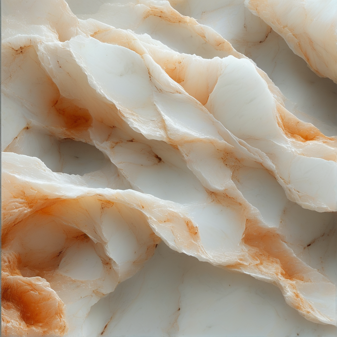 White and Orange Marble