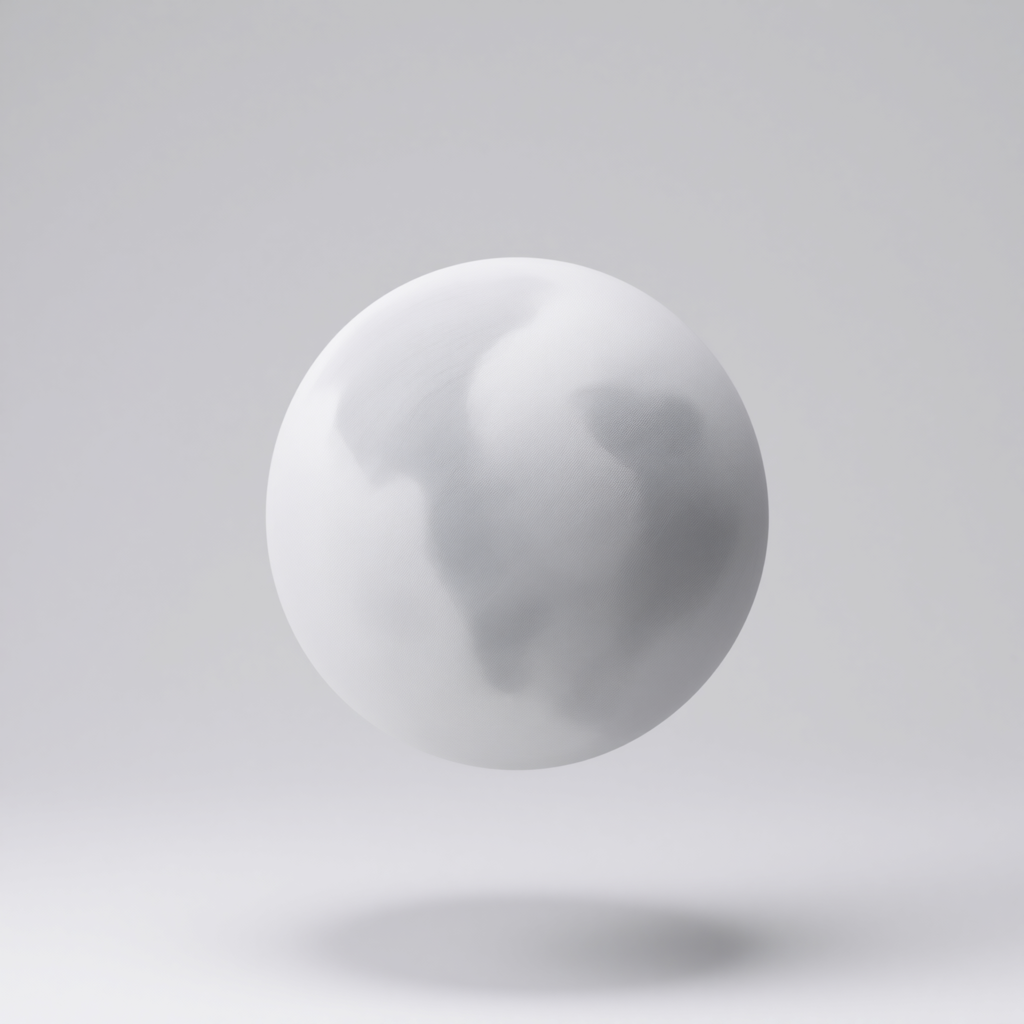 Floating White Sphere