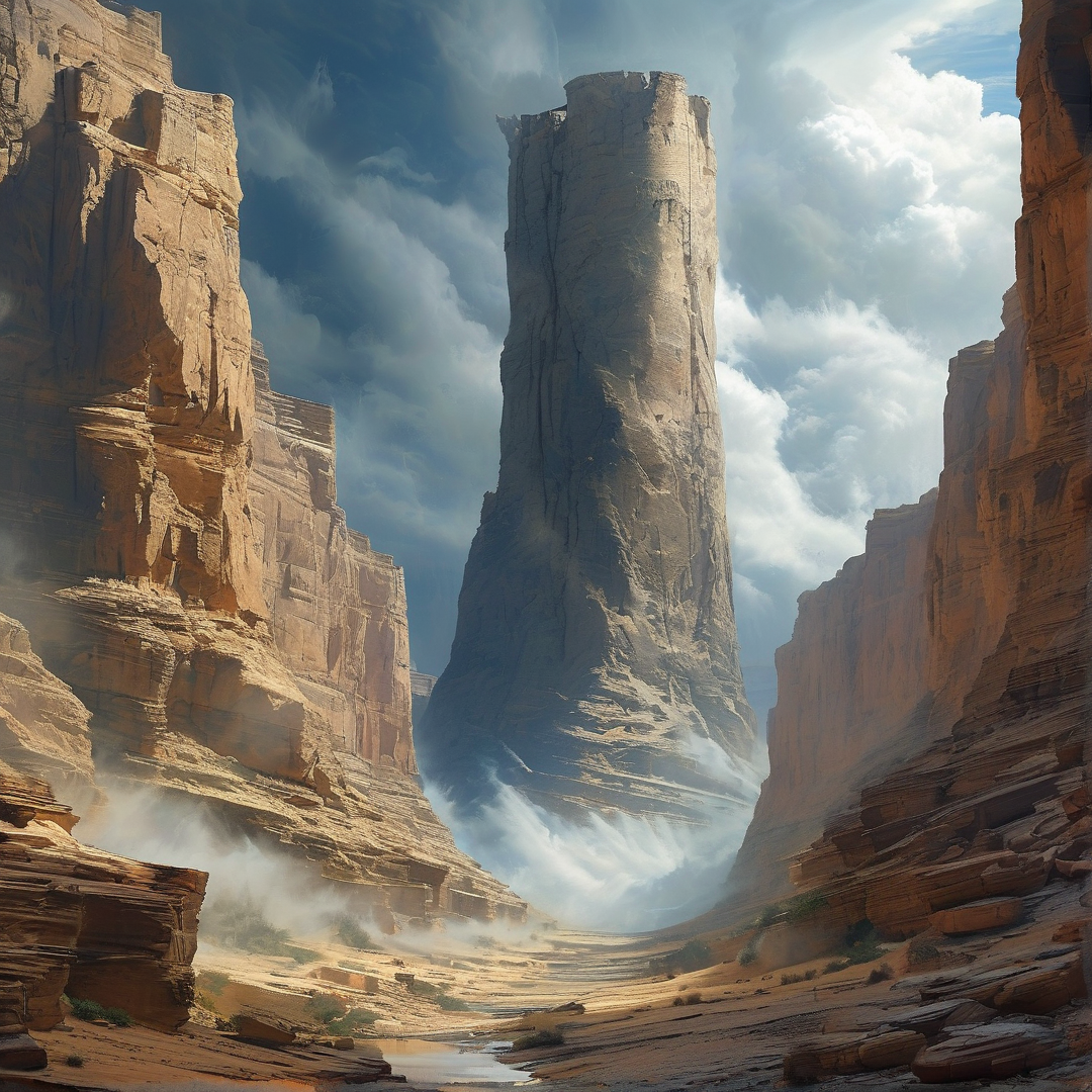 Towering Canyon Monolith