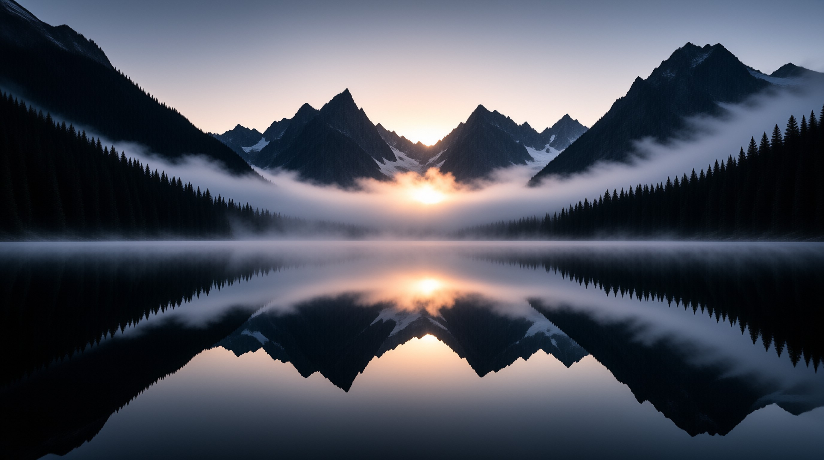 Mountain Sunrise Reflection