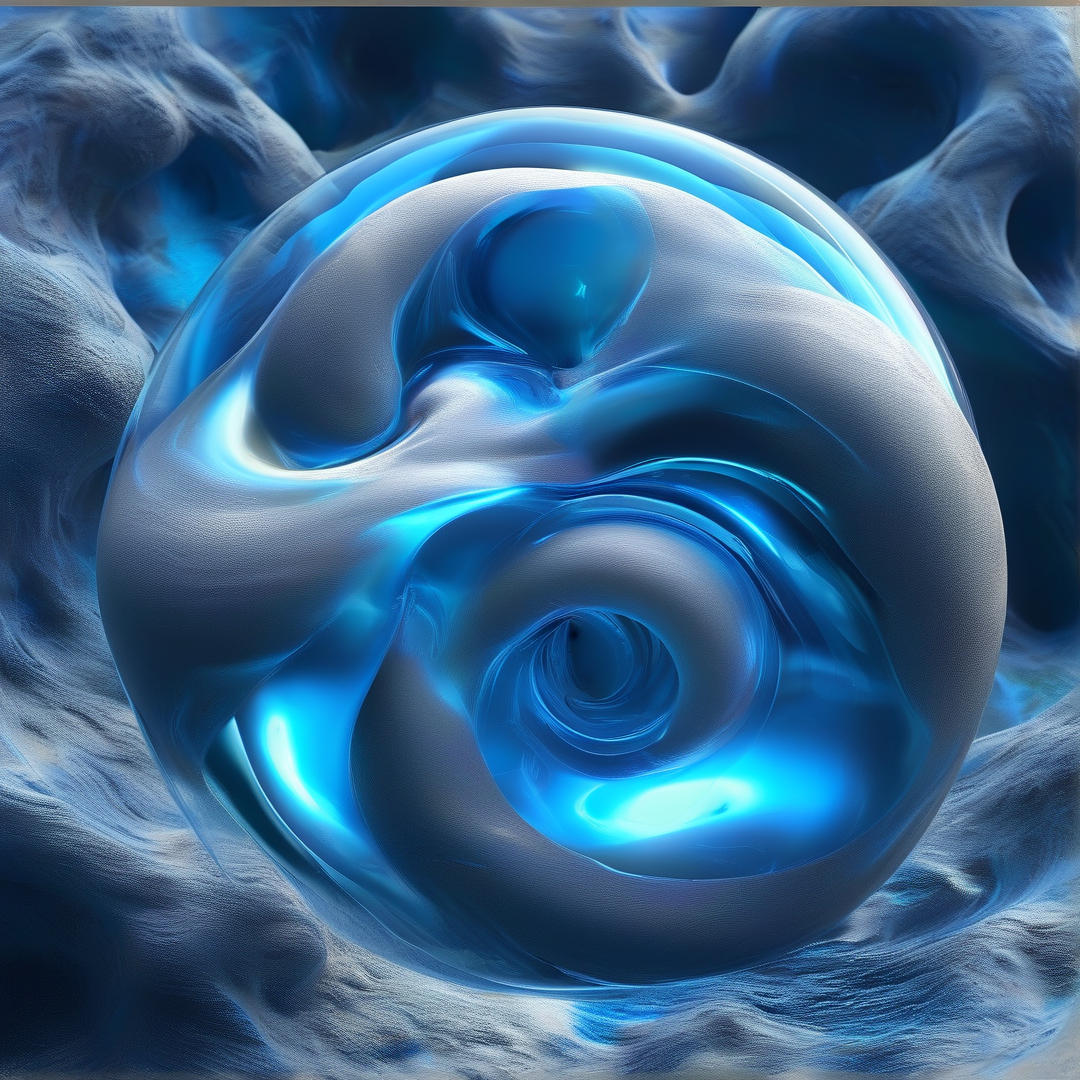 Abstract Blue Energy Sphere
