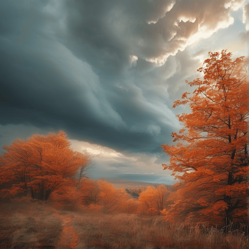 Autumn Storm Scenery