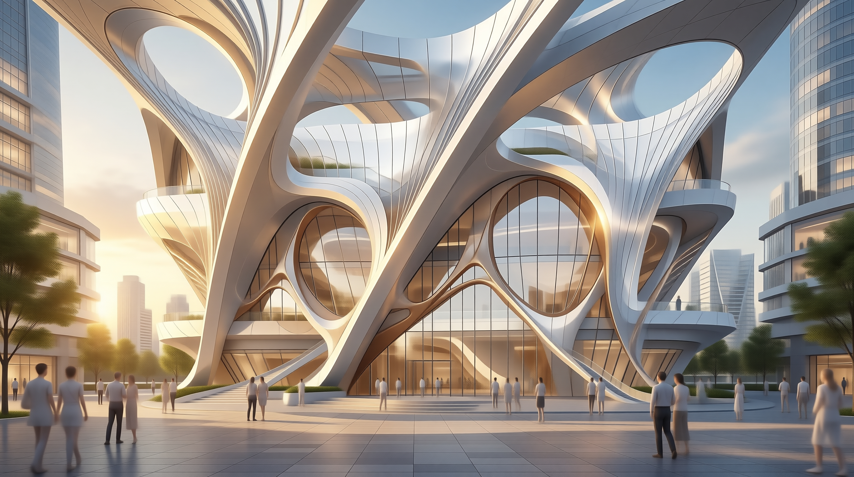 Futuristic Organic Building