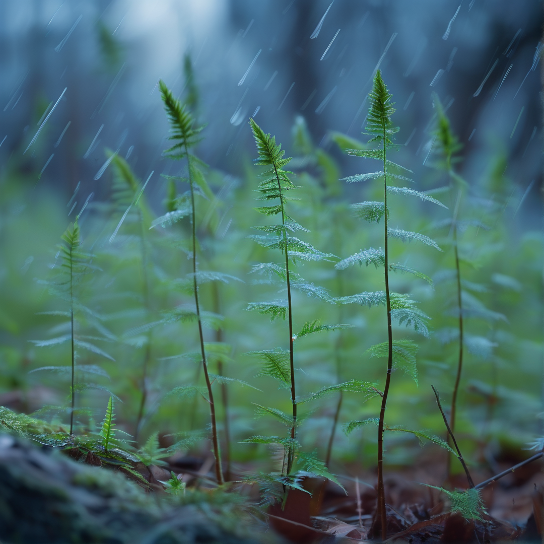 Ferns in the Rainy Forest