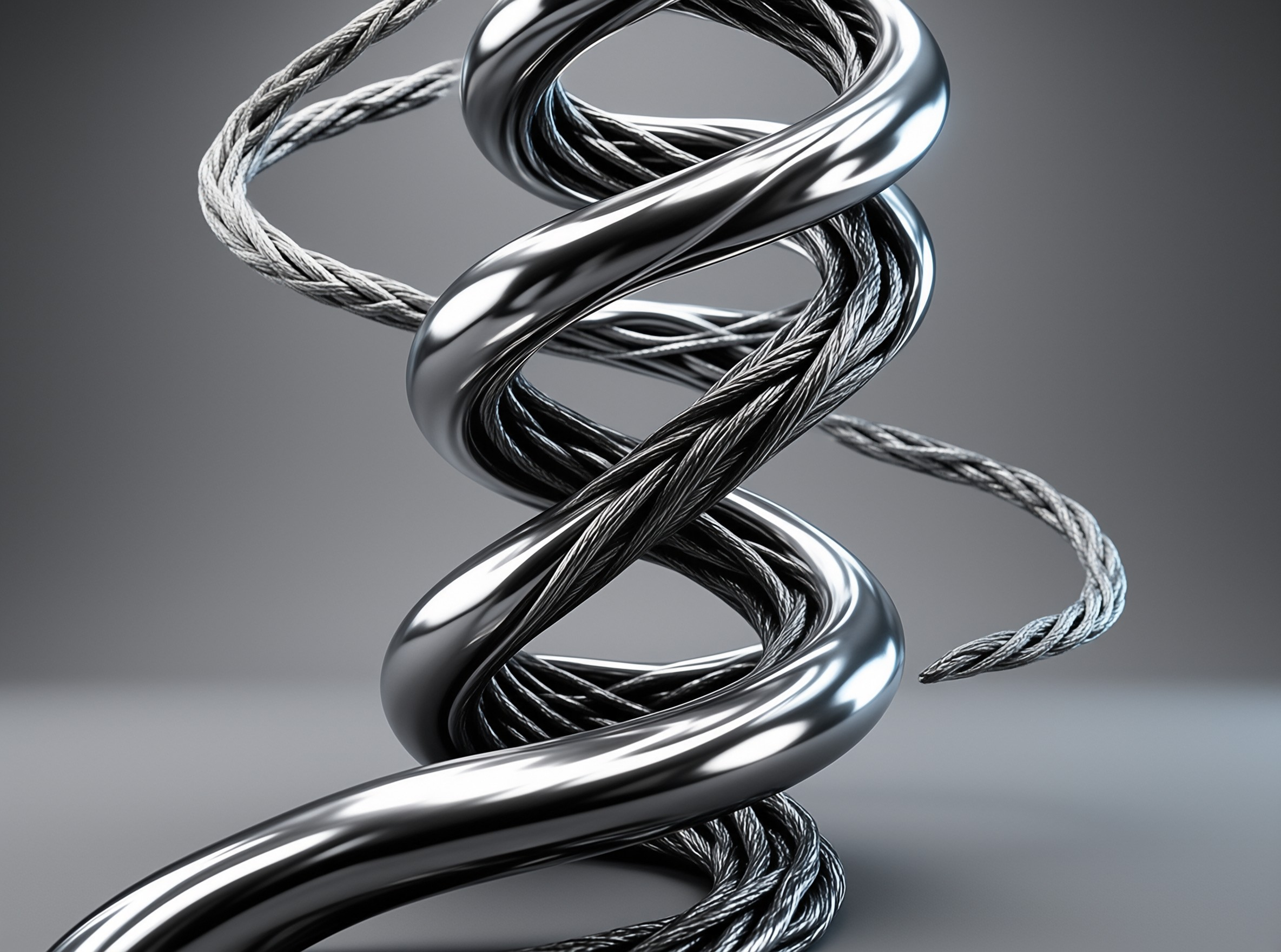 Intertwined Metallic Cables