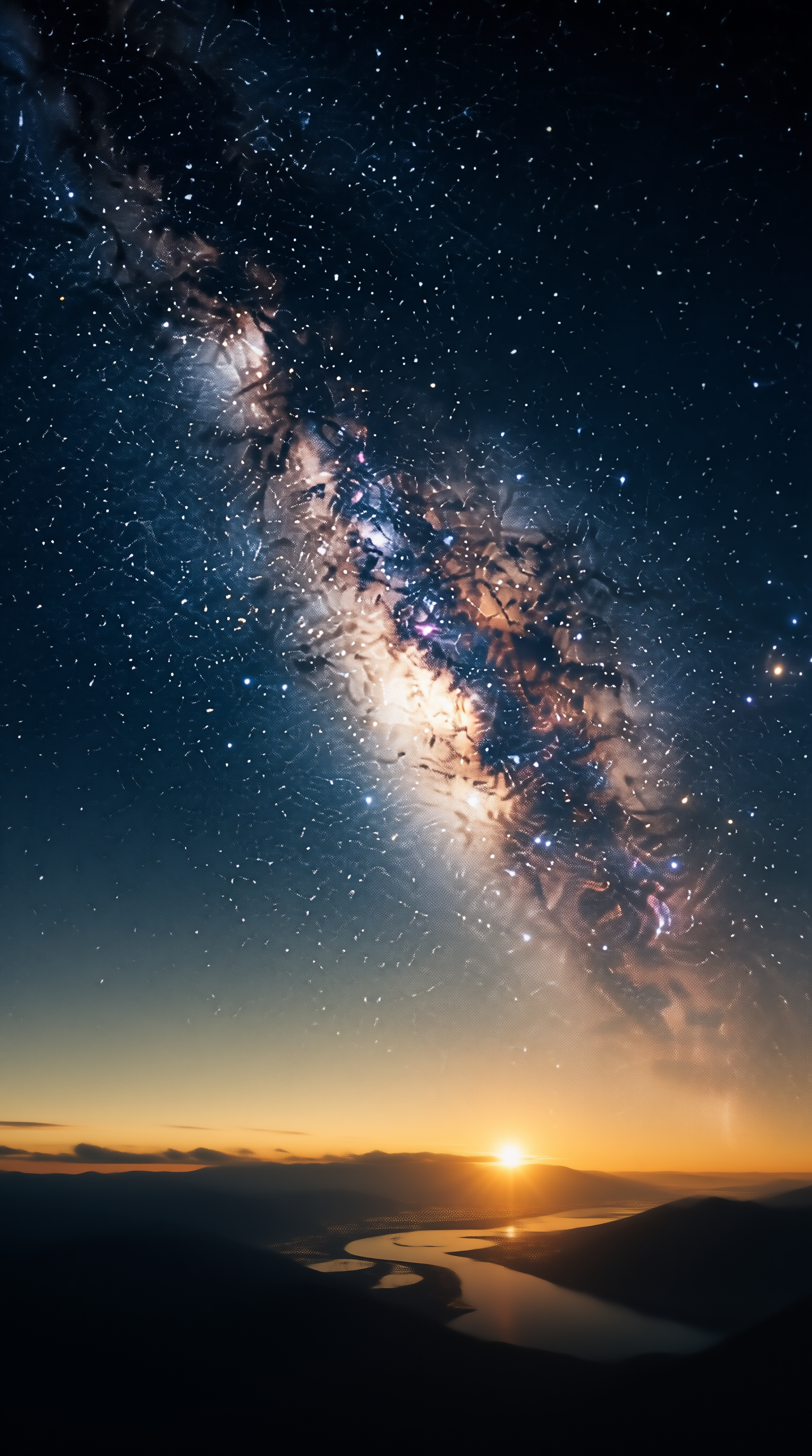 Milky Way Over Sunrise