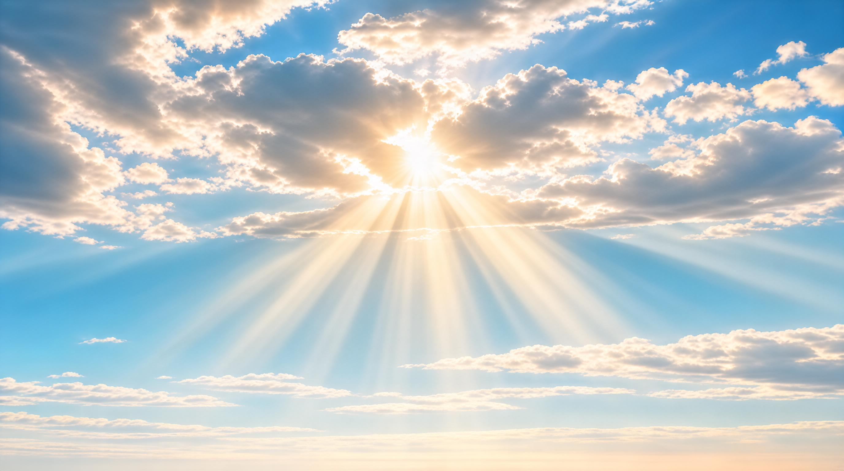 Sunlight Breaking Through Clouds