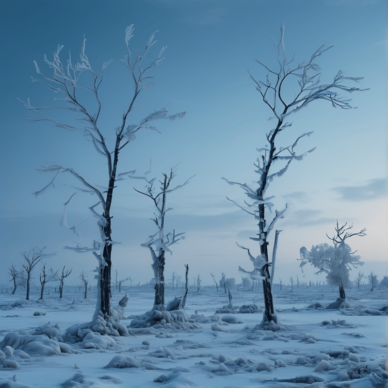Frozen Winter Landscape