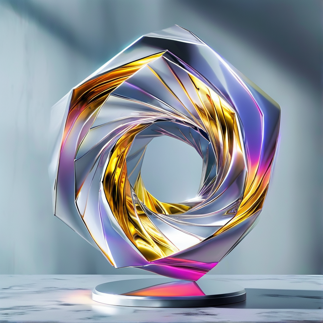 Abstract Metallic Sculpture