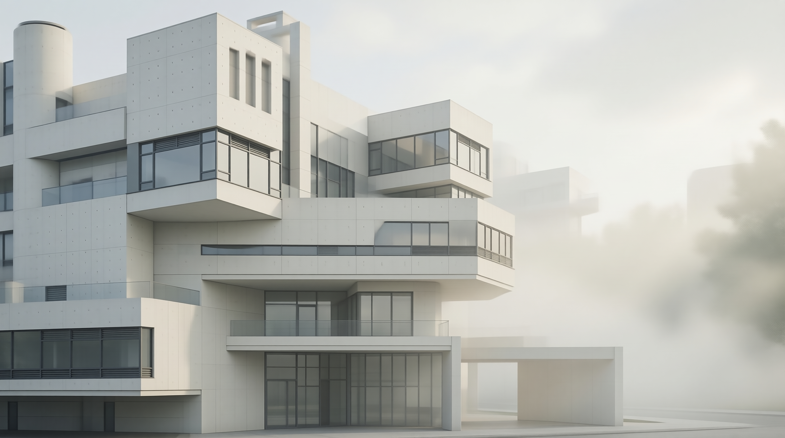 Minimalist White Modern Villa