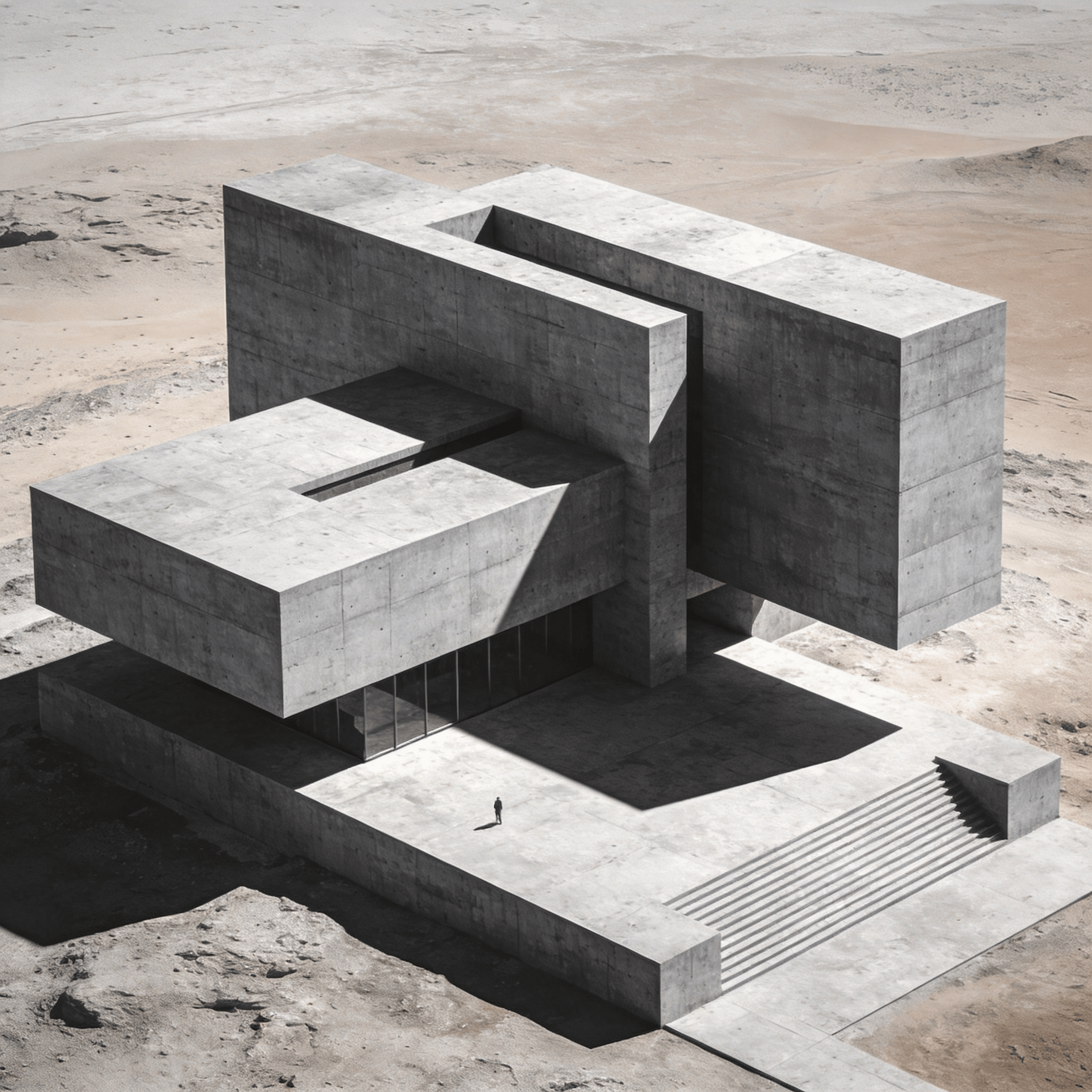 Museum in Desert Plain
