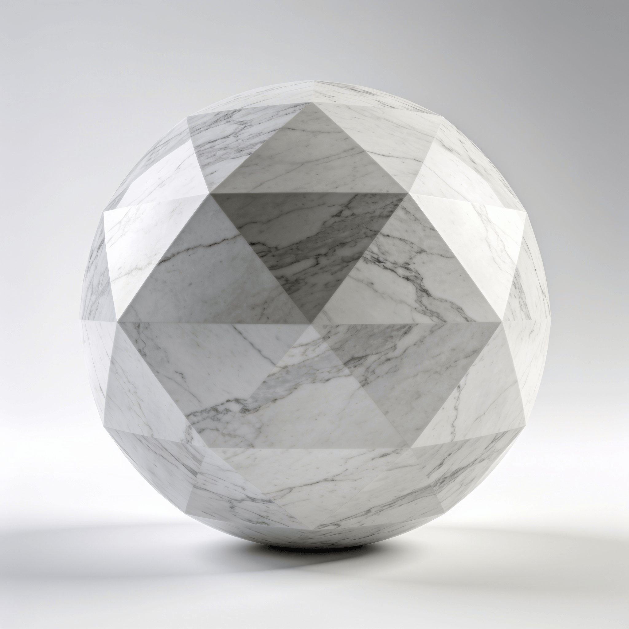 Marble Geometric Sphere