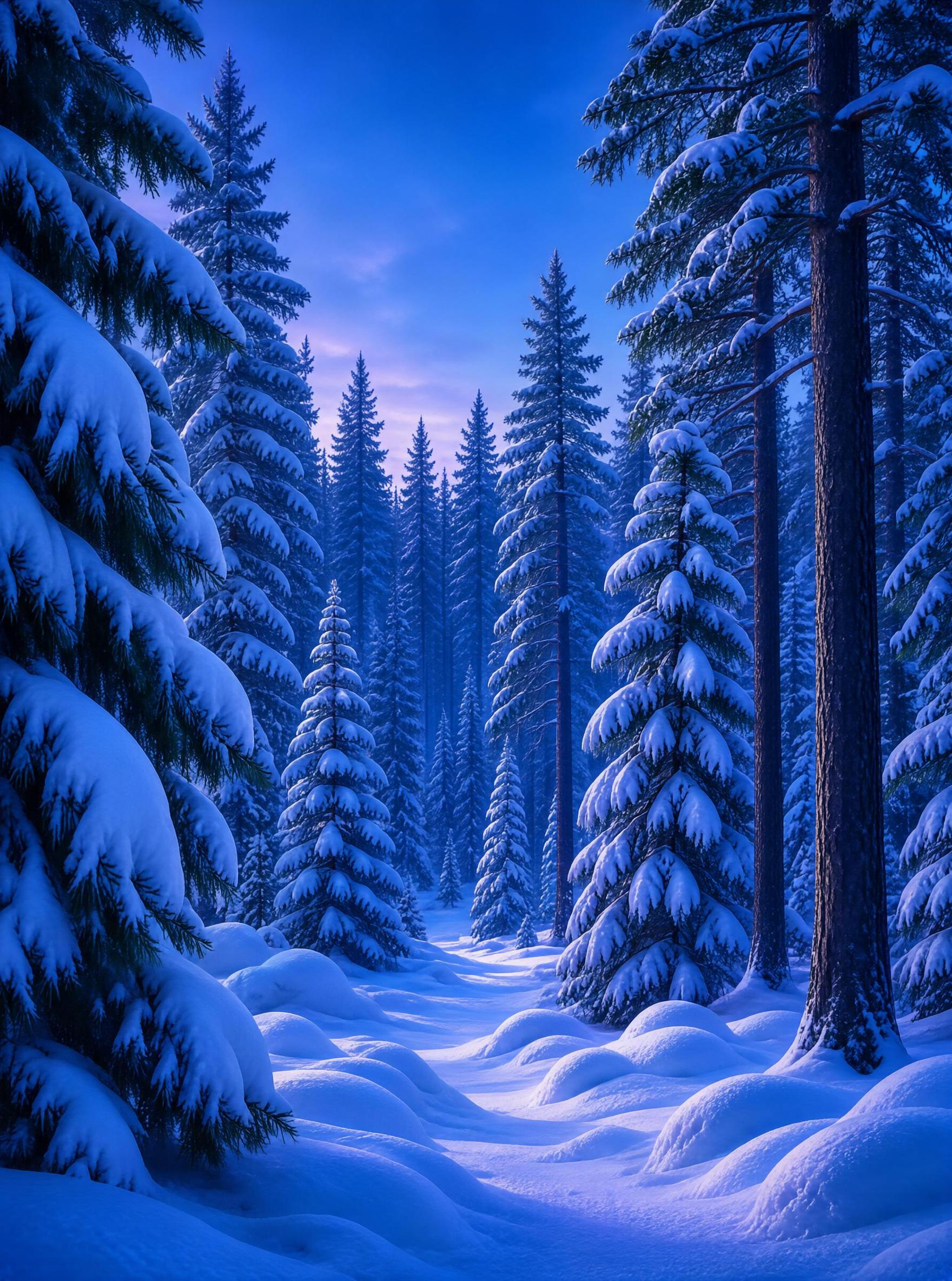 Snowy Winter Forest