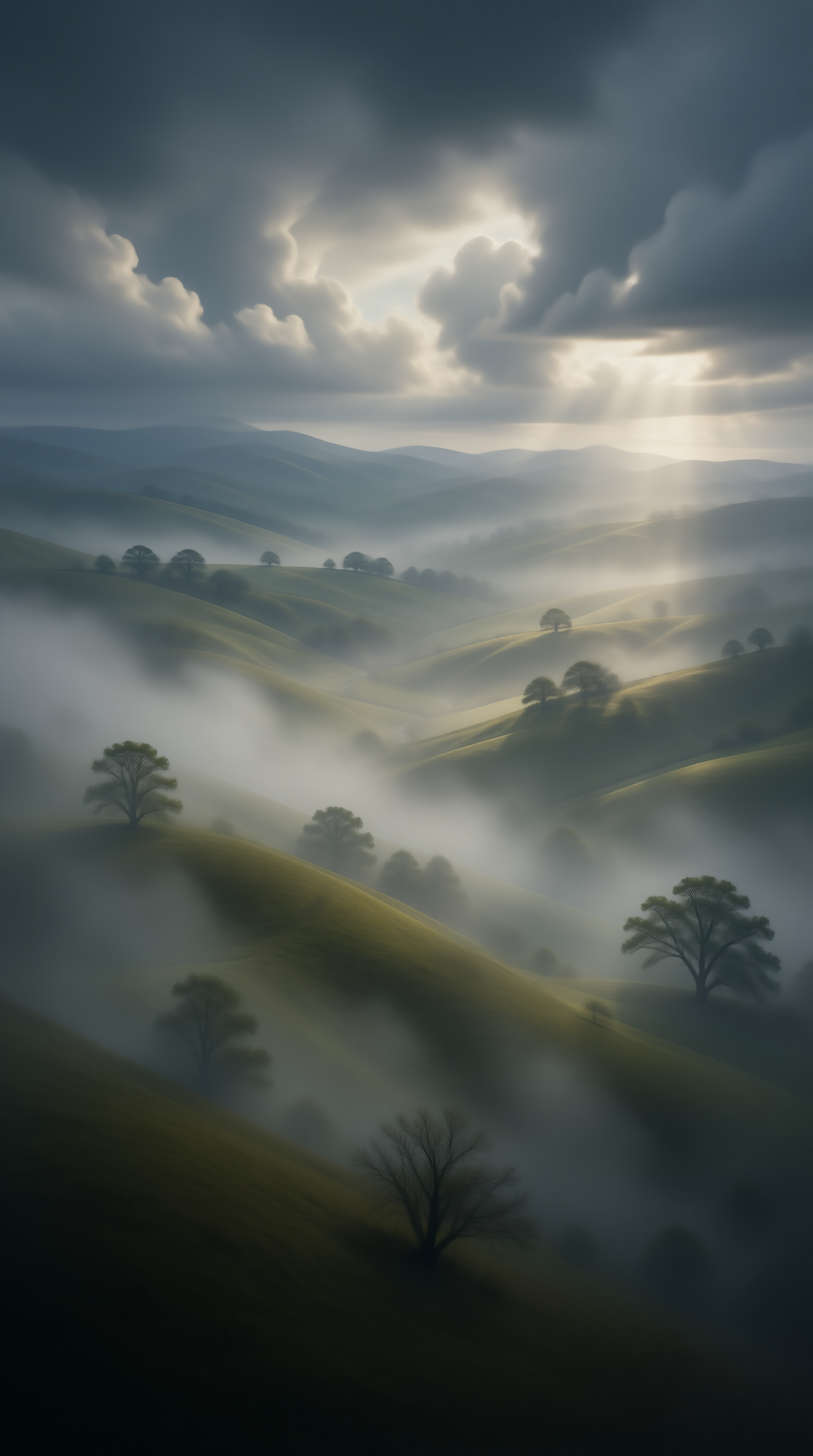 Misty Rolling Hills