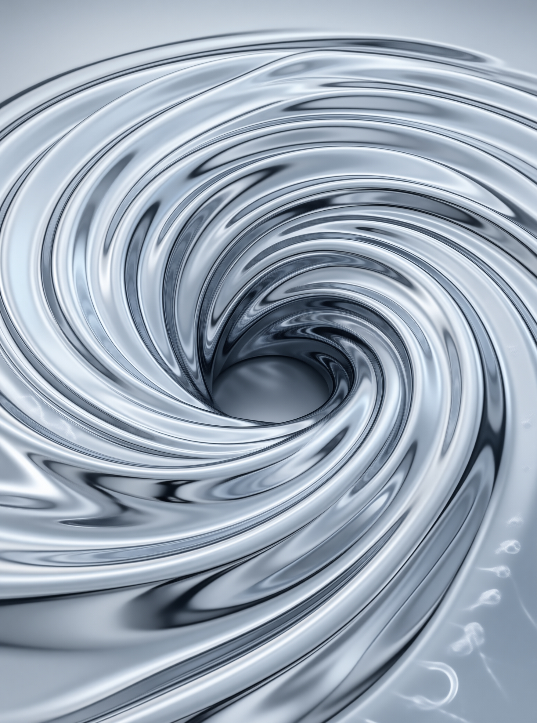 Silver Liquid Vortex