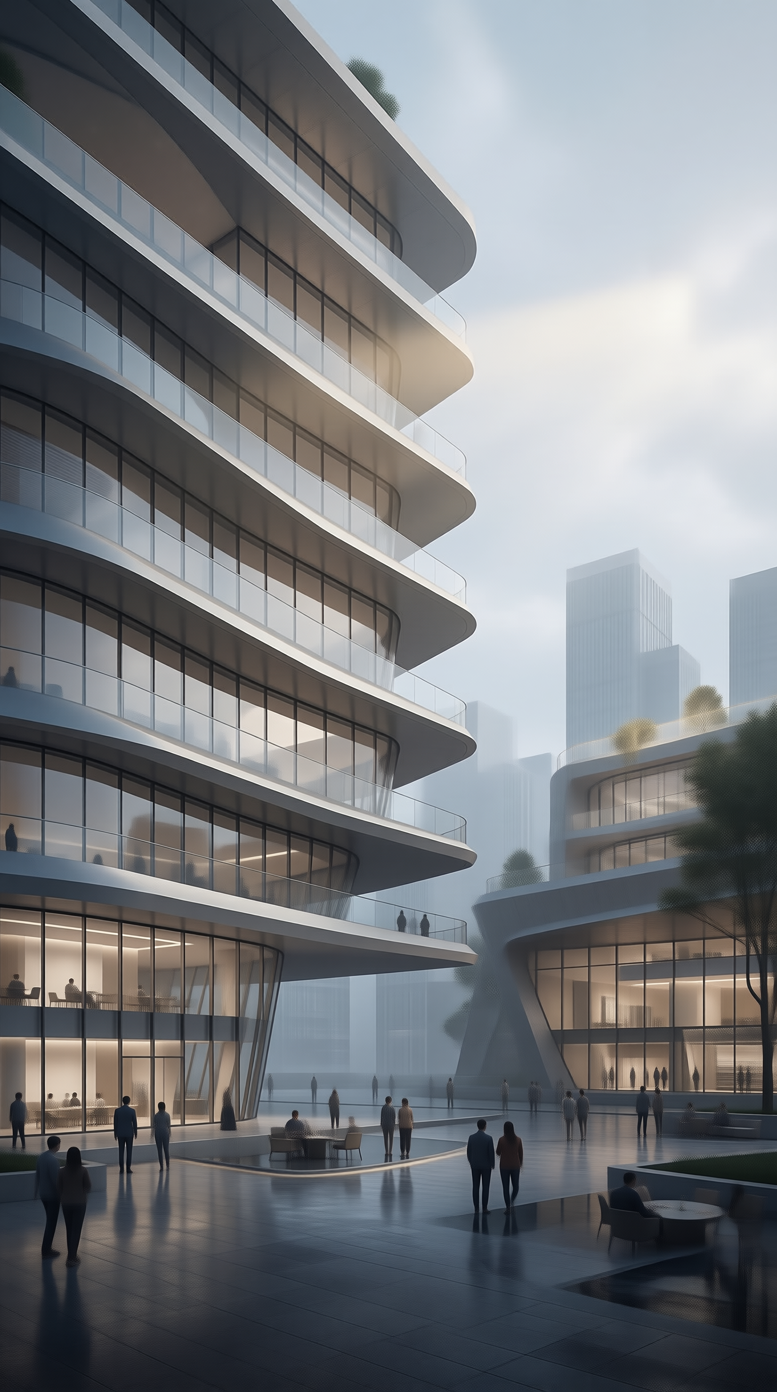 Futuristic Urban Plaza