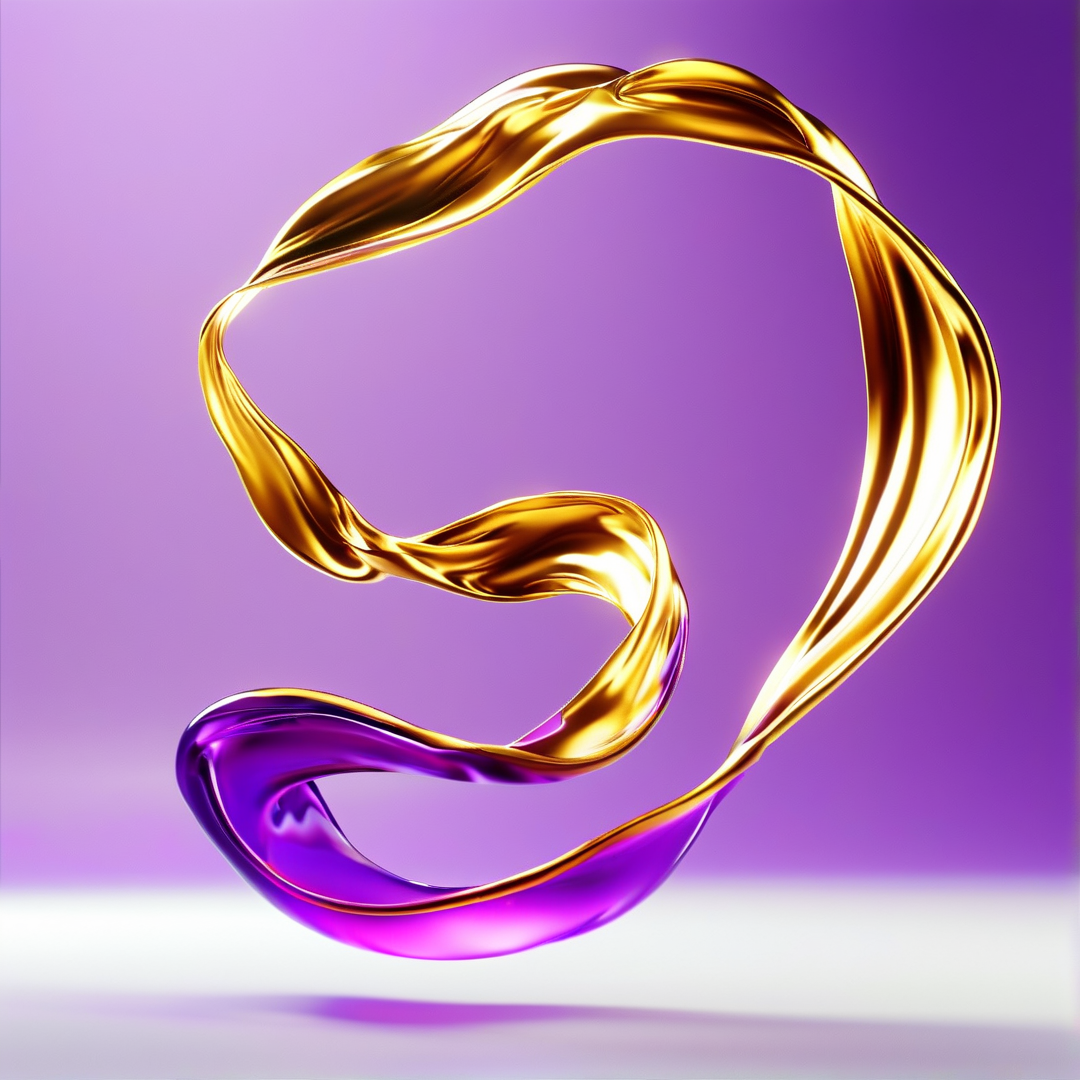 Golden Purple Swirl
