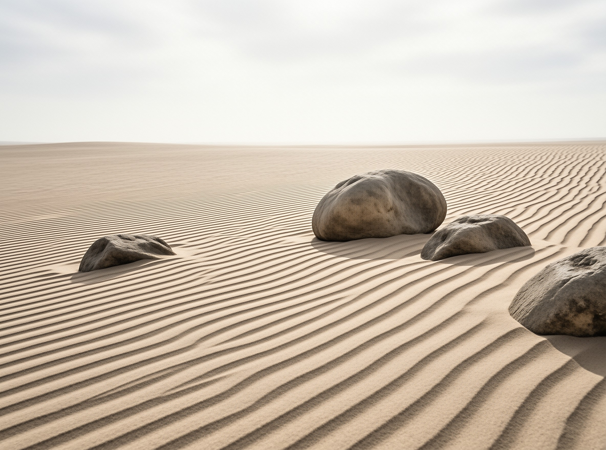 Desert Dunes with Rocks