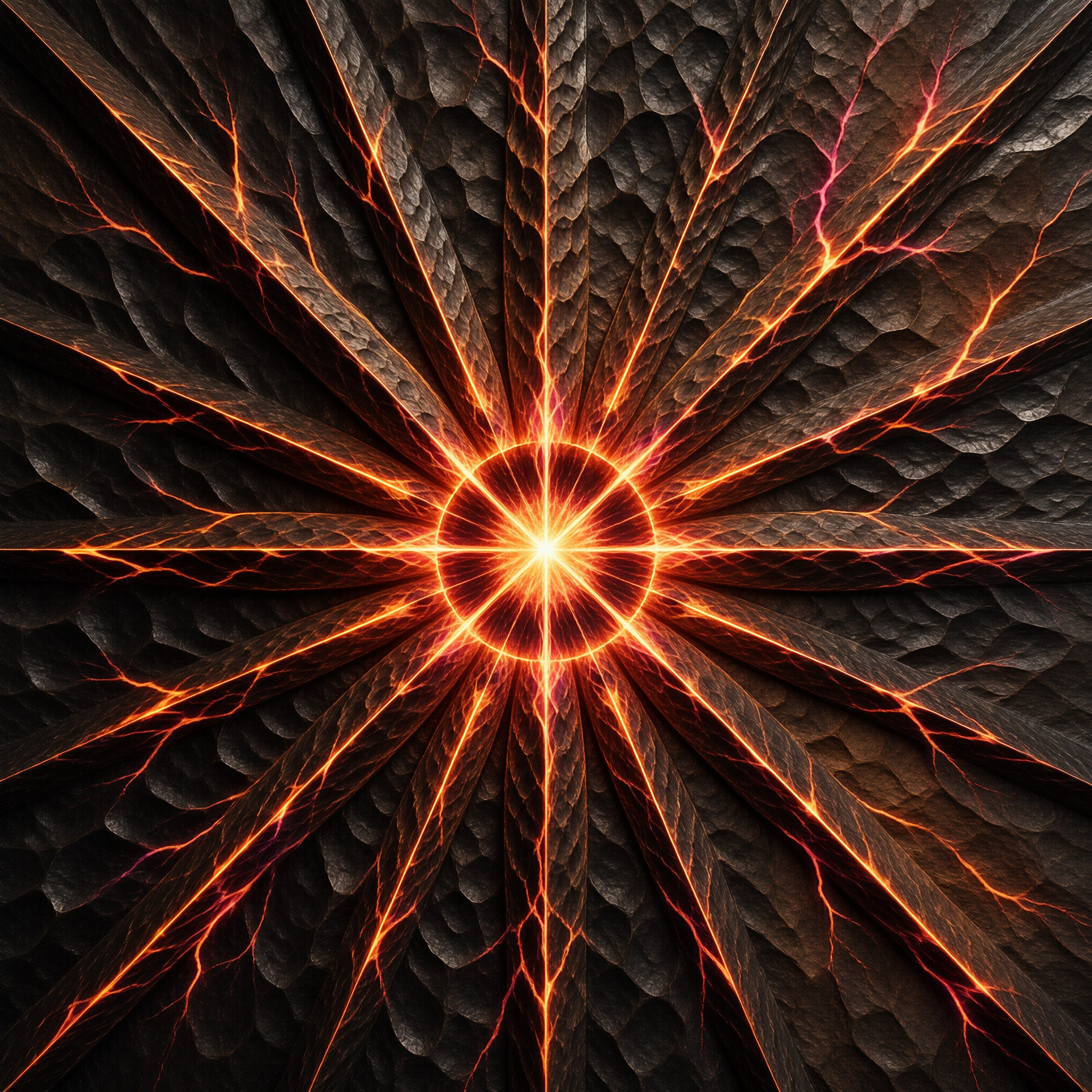 Symmetrical Molten Burst