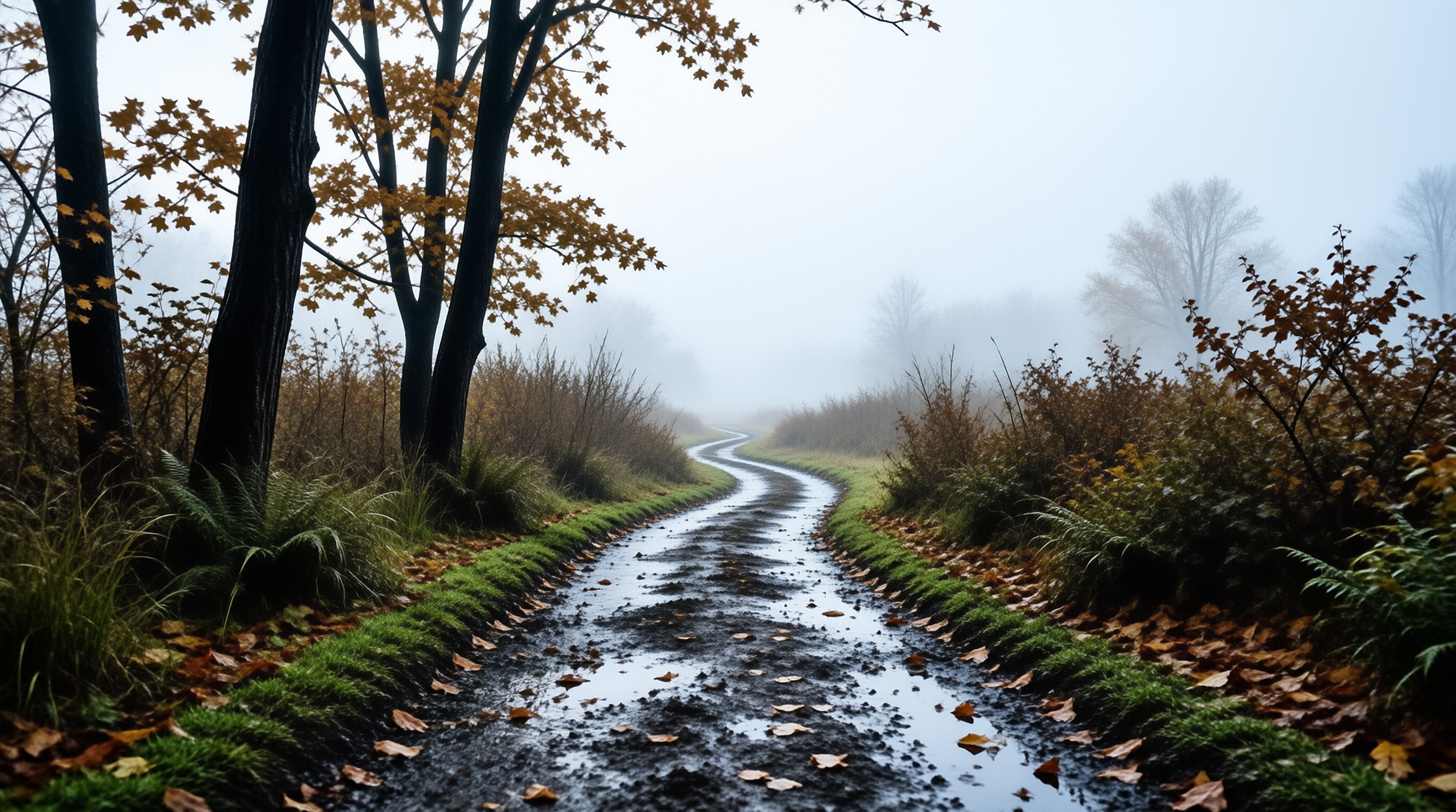 Foggy Autumn Path