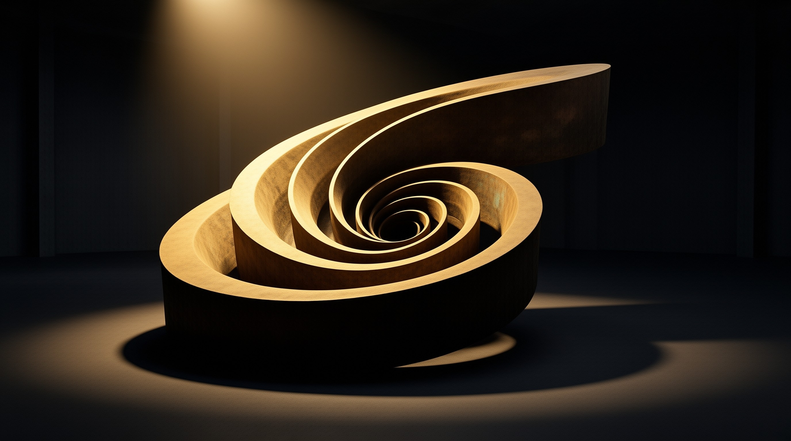 Wooden Spiral — Minimal Form Study