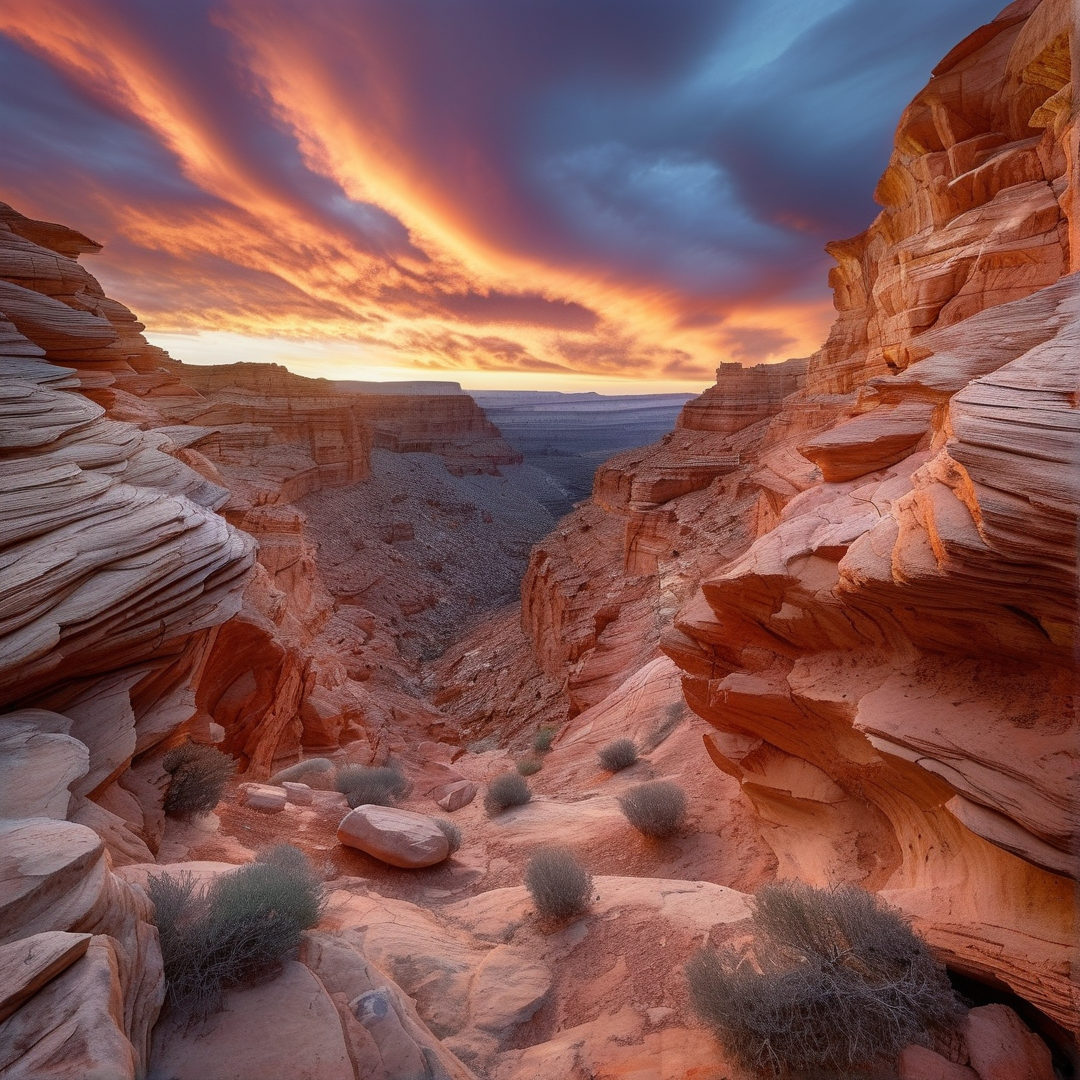 Sunset Over Red Canyon