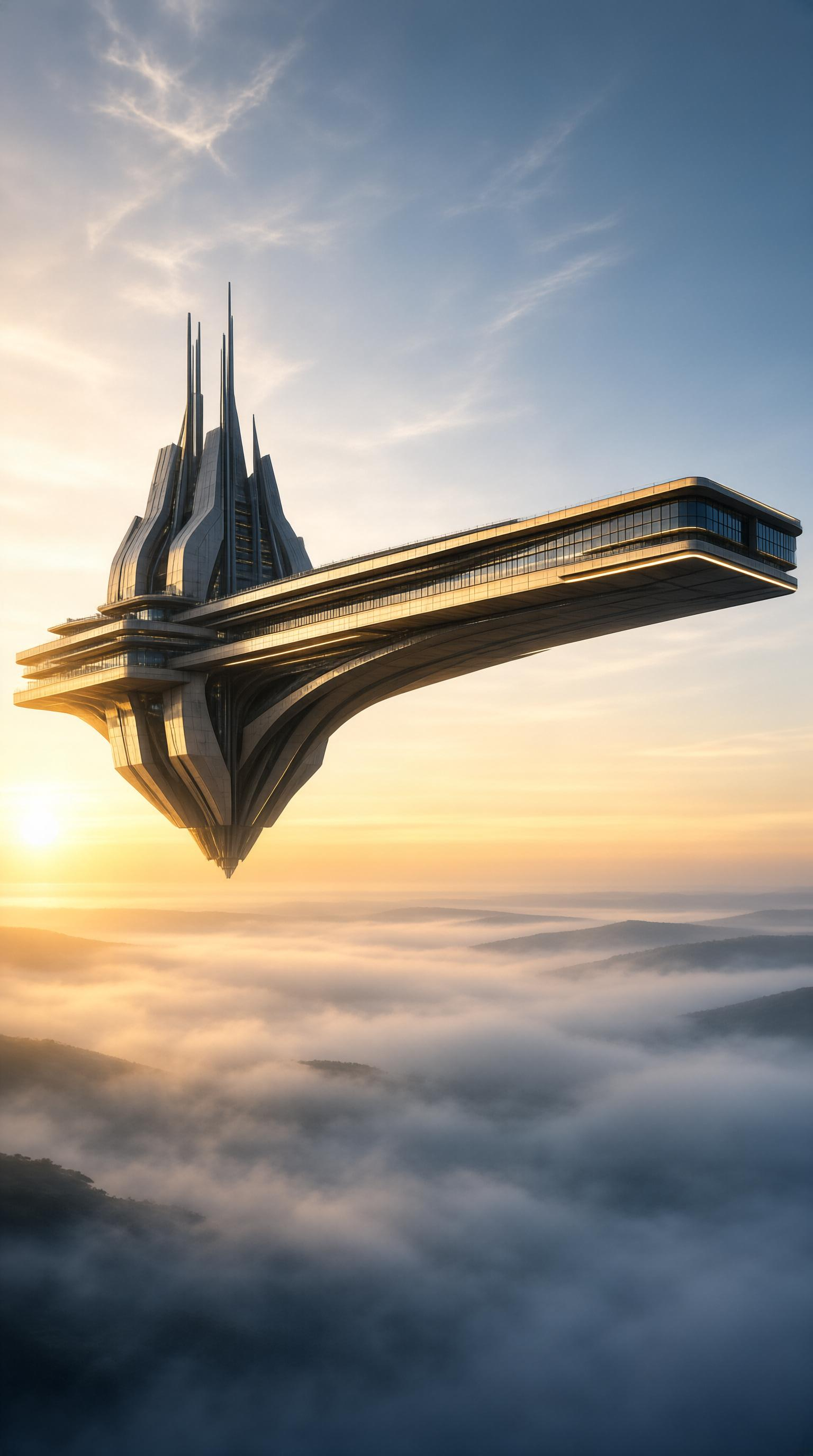 Floating Sci-Fi Architecture