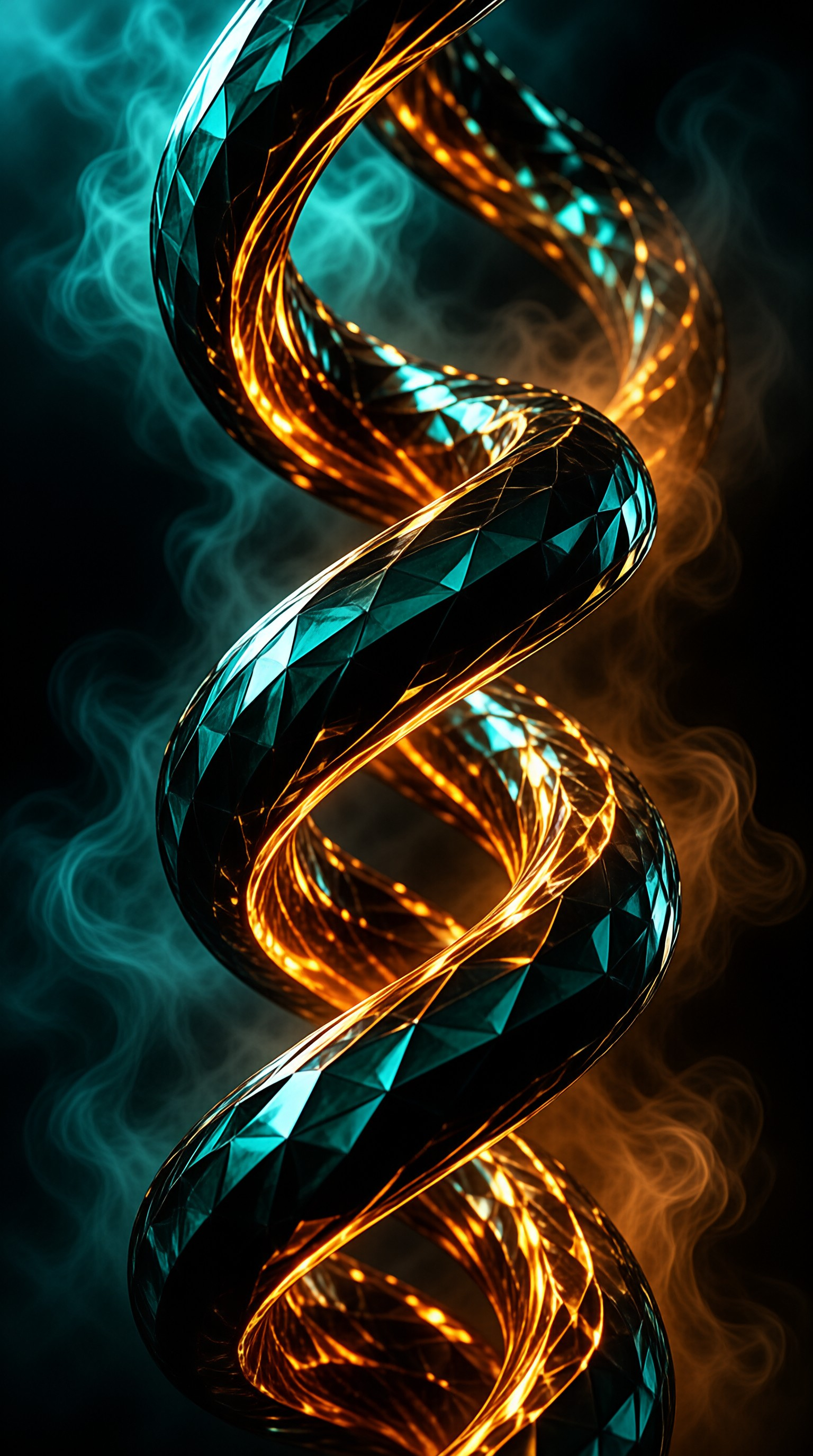 Glowing Twisted Spiral