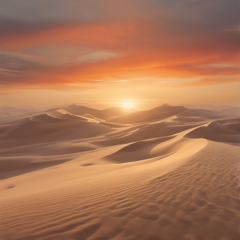 Desert Sunset Landscape