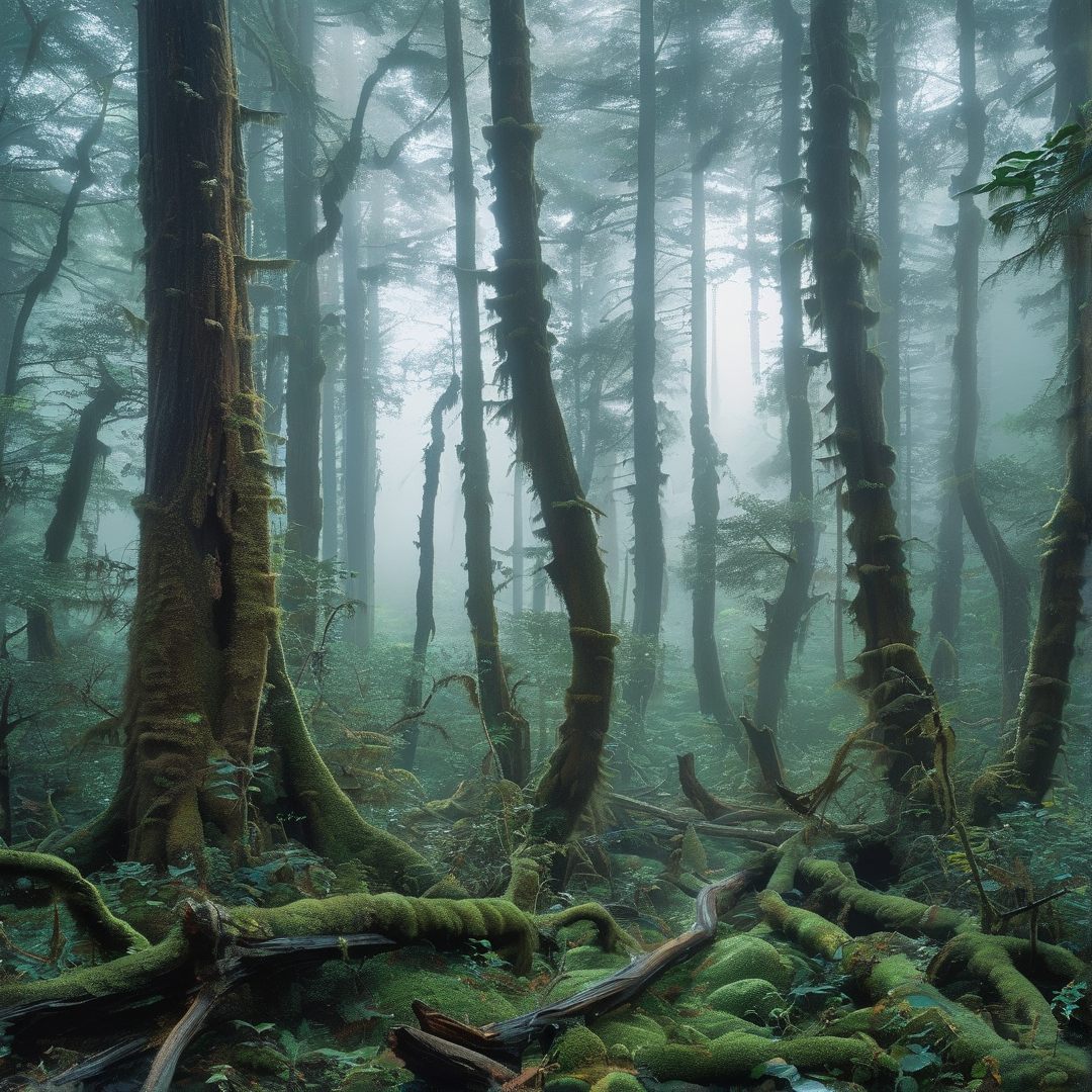 Misty Ancient Forest