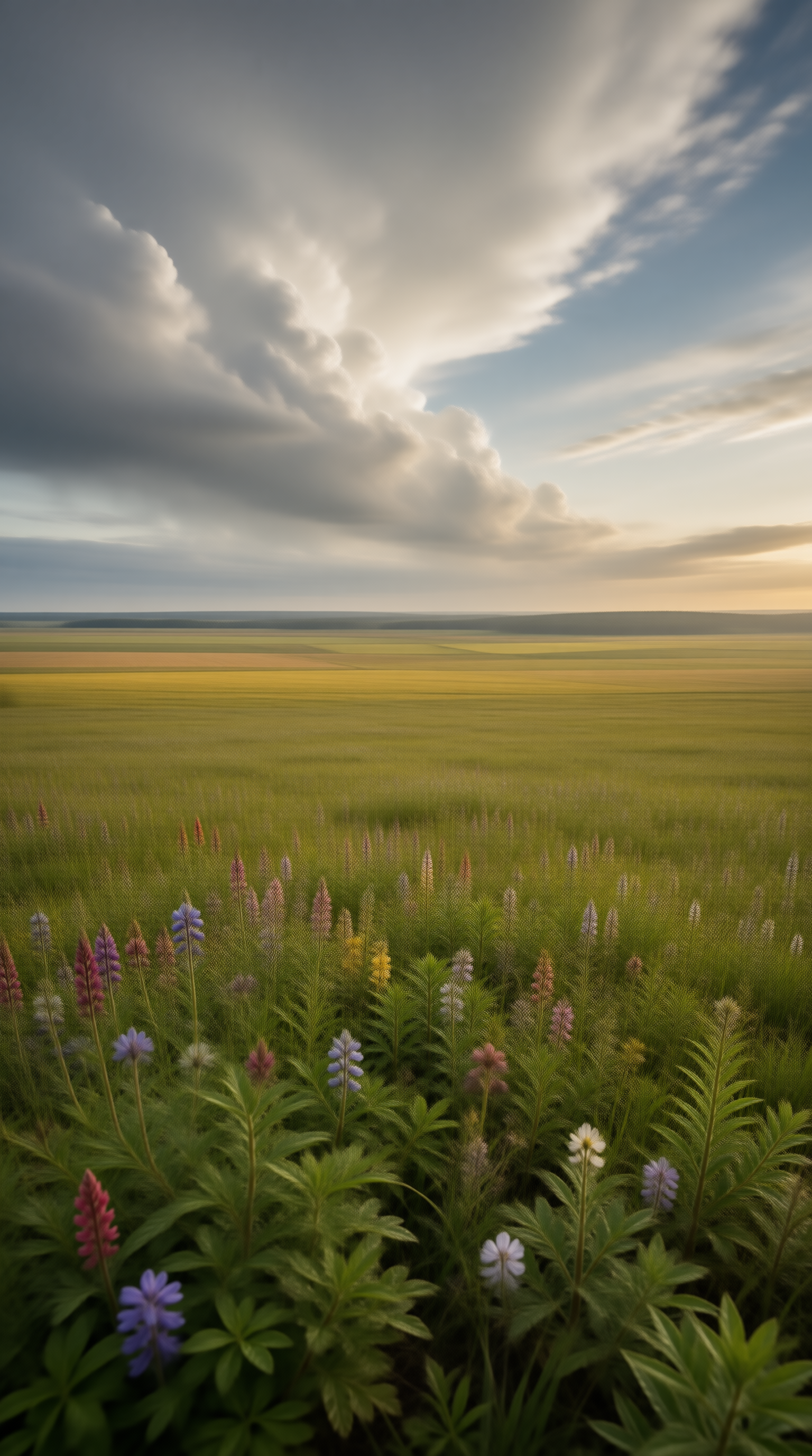 Wildflower Prairie Landscape