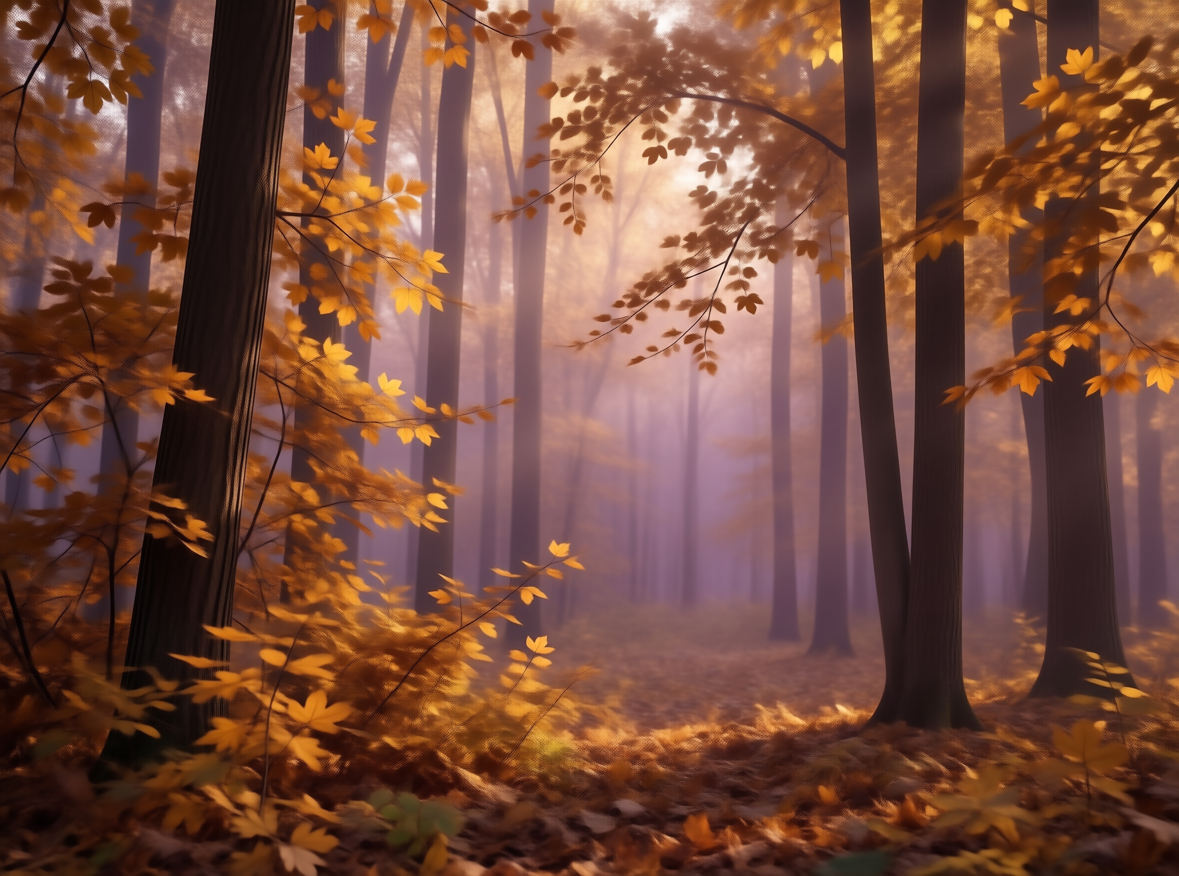 Autumn Forest Landscape