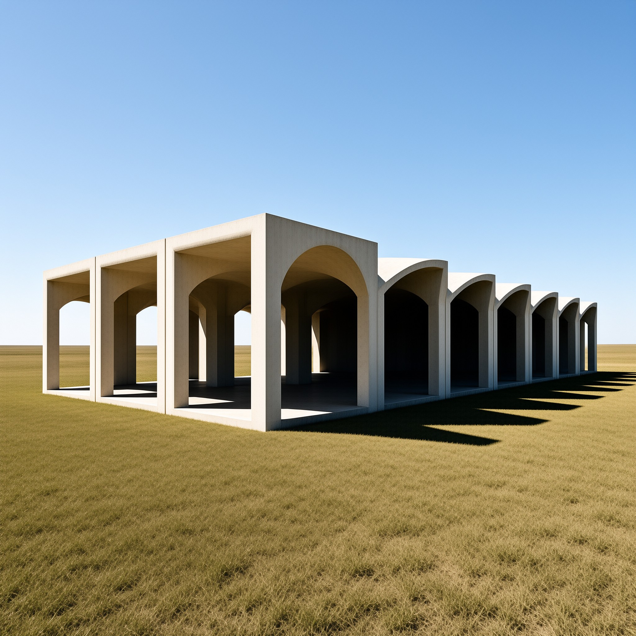 Minimalist Arcade Structure