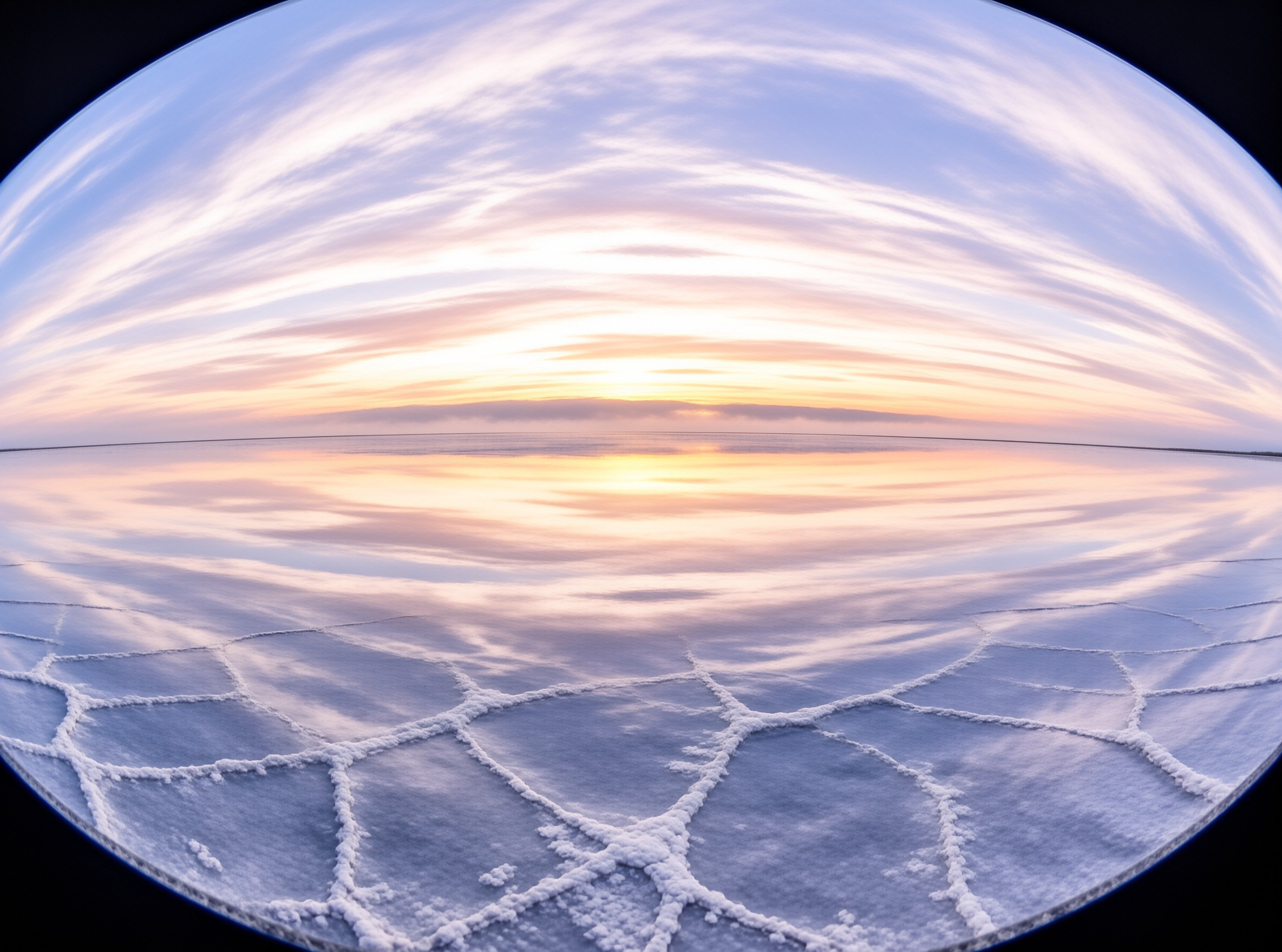 Salt Flat Sky Reflection