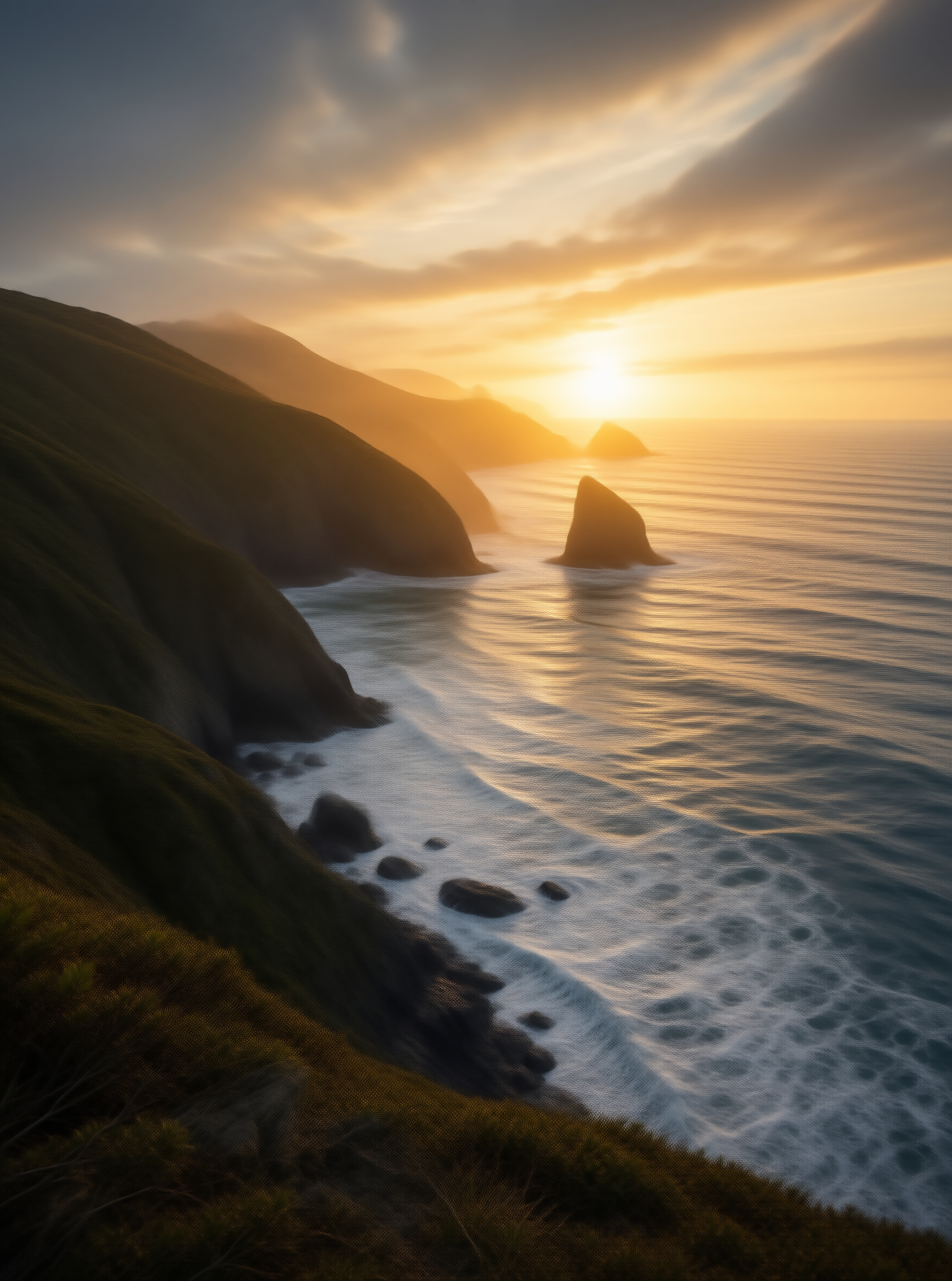 Coastal Sunset View